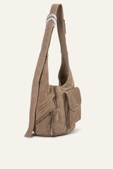 Suede Bucket Bag Youyou Gray