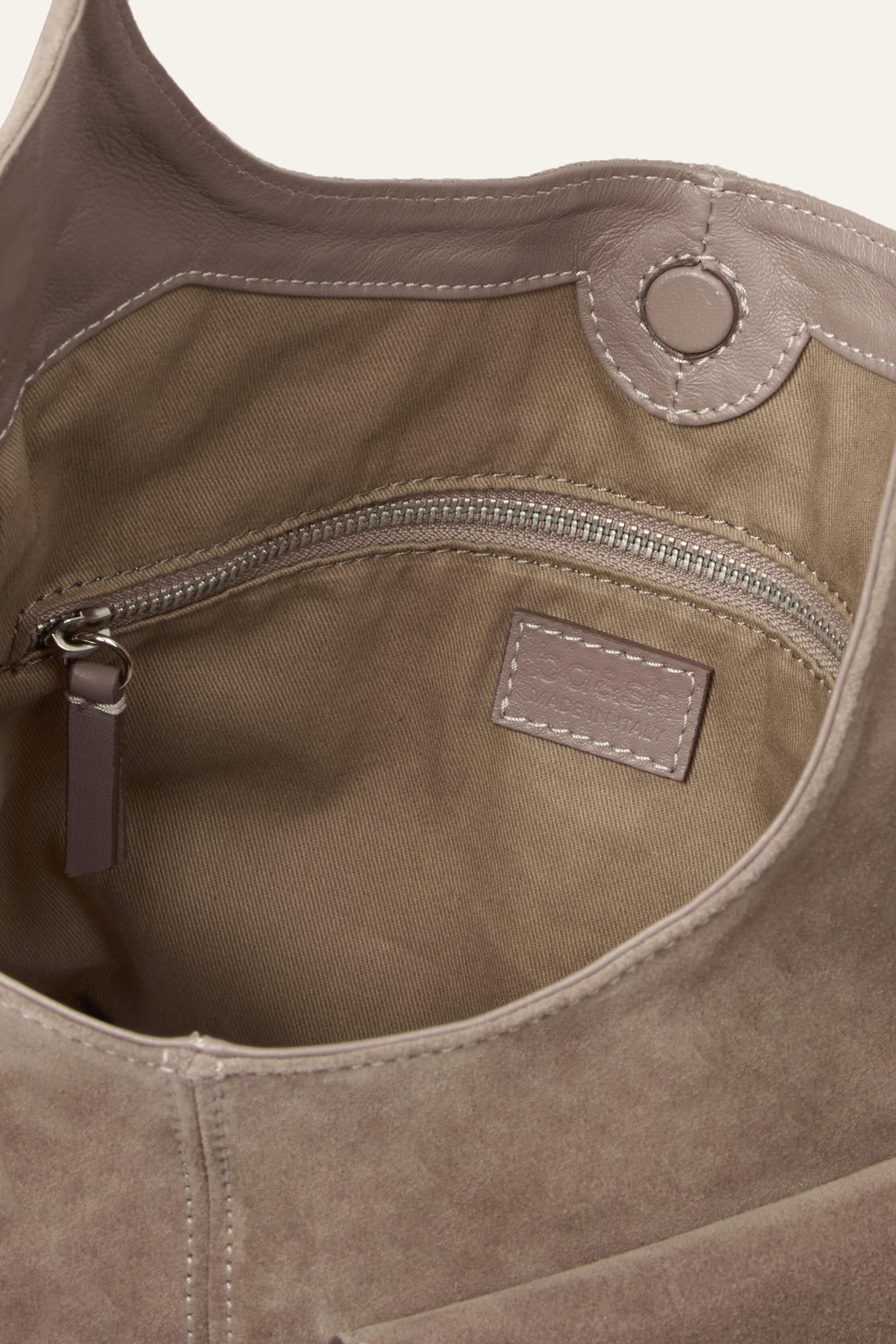 Suede Bucket Bag Youyou Gray