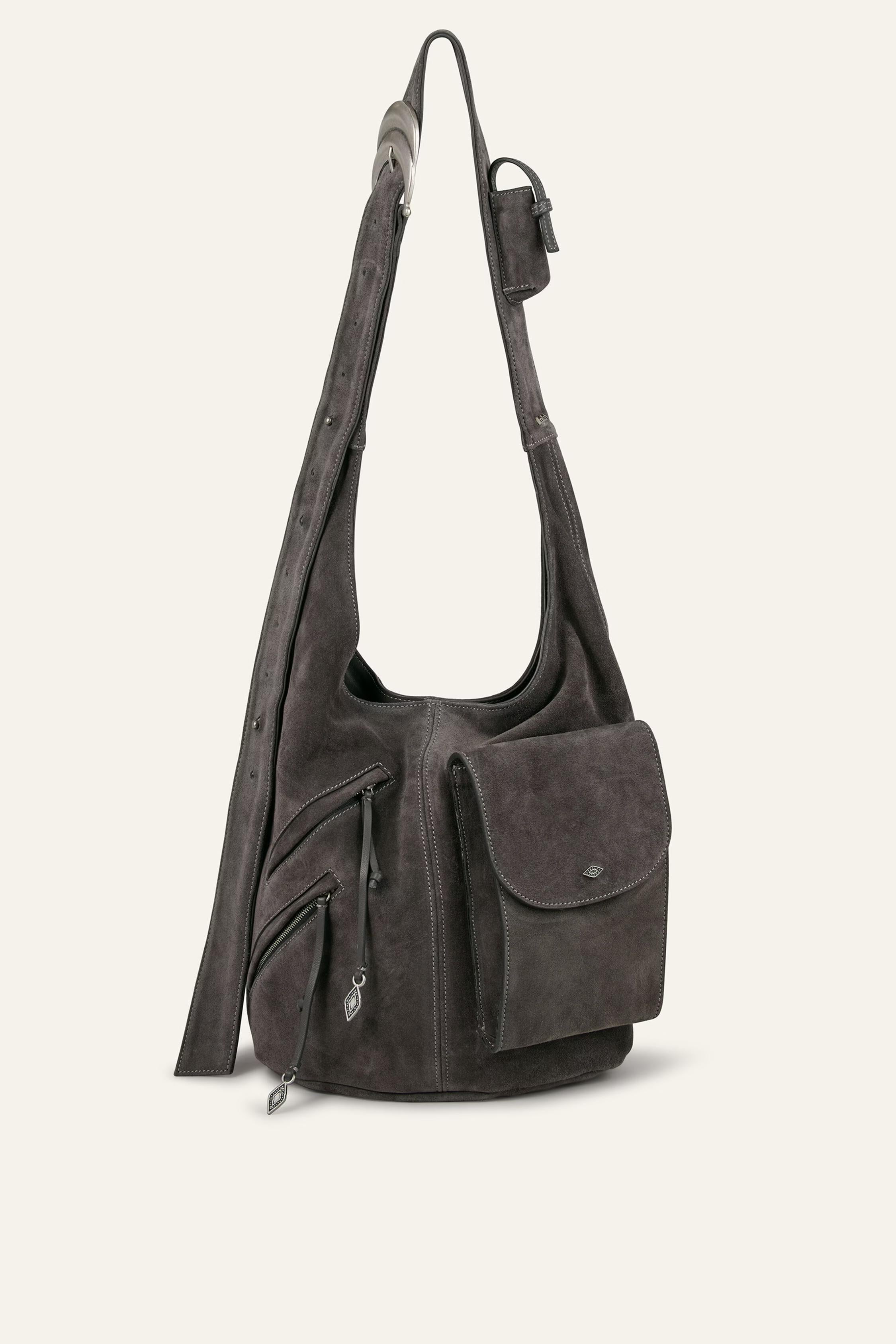 Multi-Pocket Bucket Bag Youyou Gray