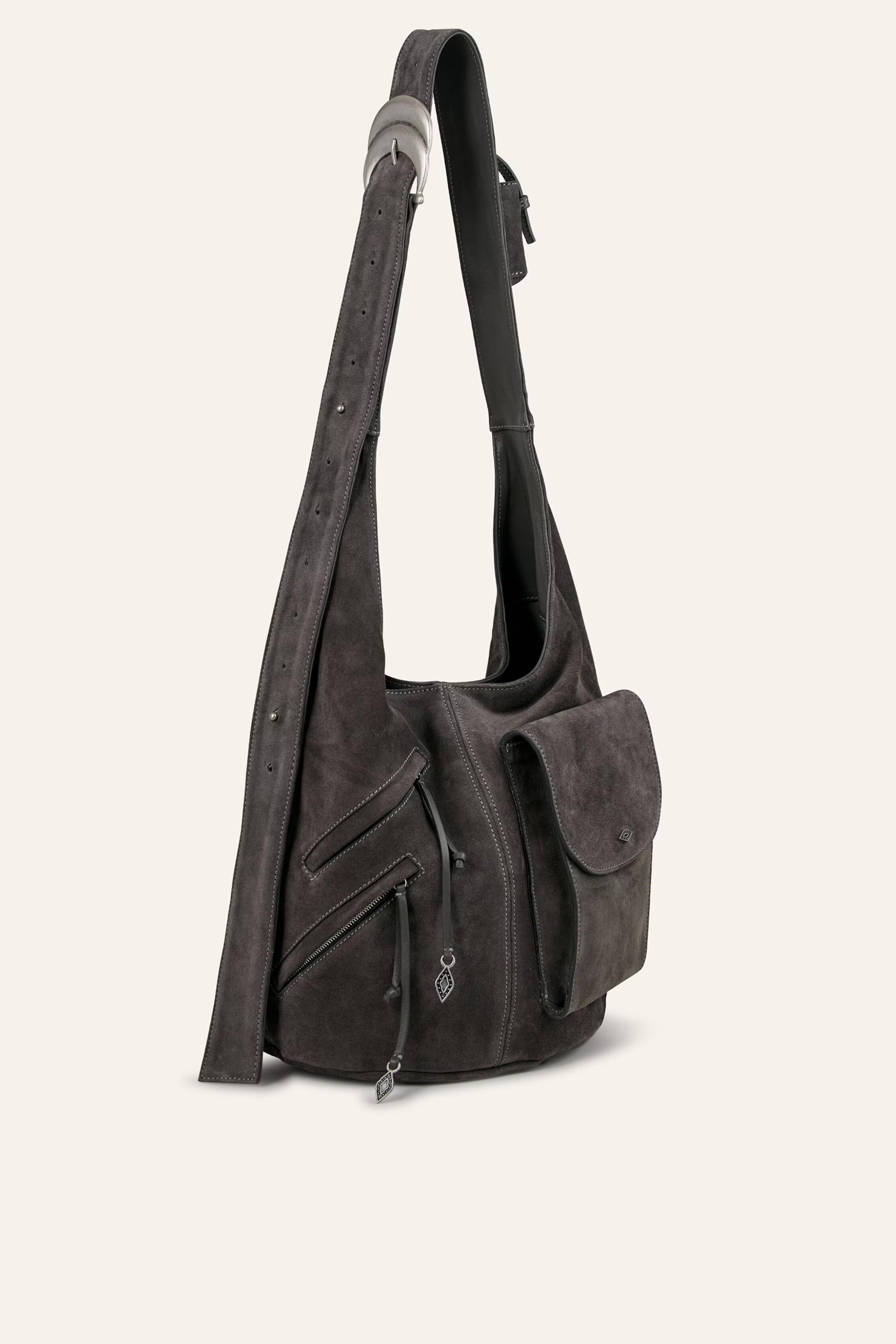 Multi-Pocket Bucket Bag Youyou Gray