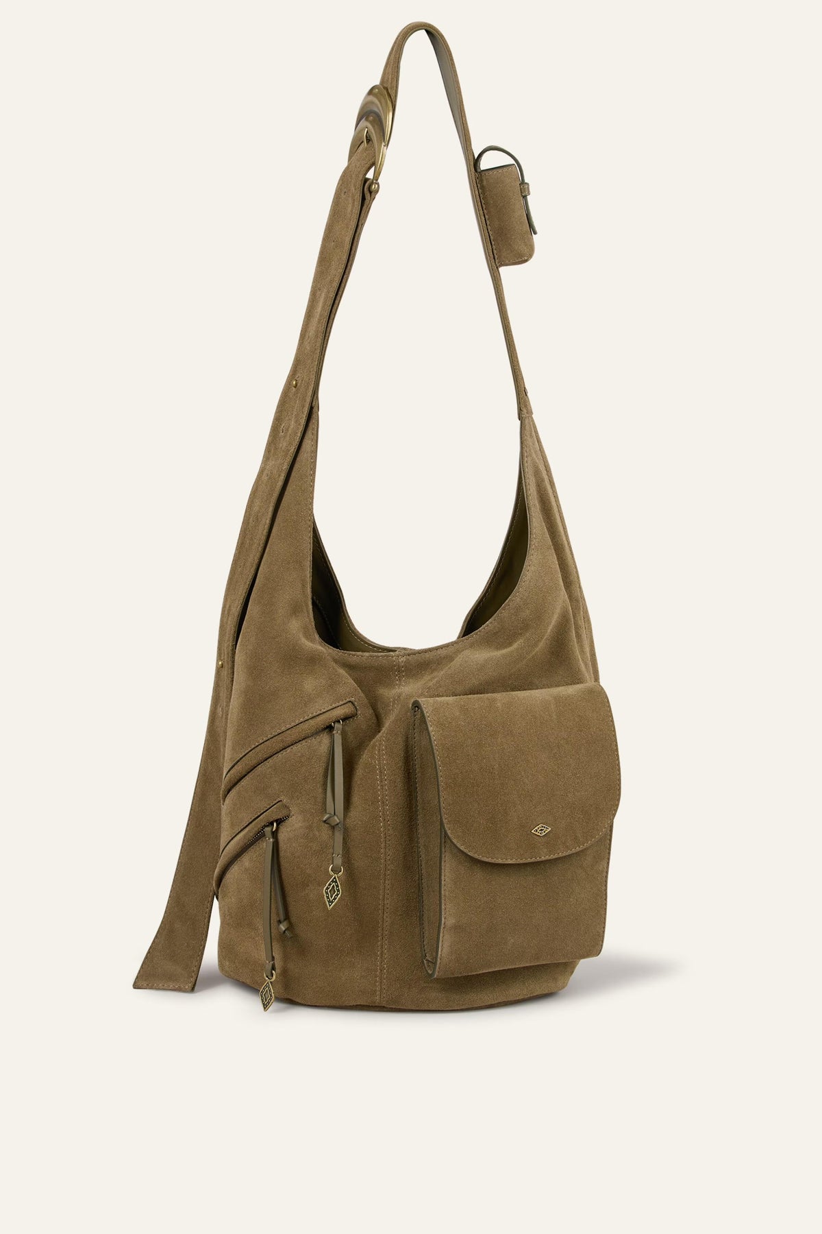 Multi-Pocket Bucket Bag Youyou Green