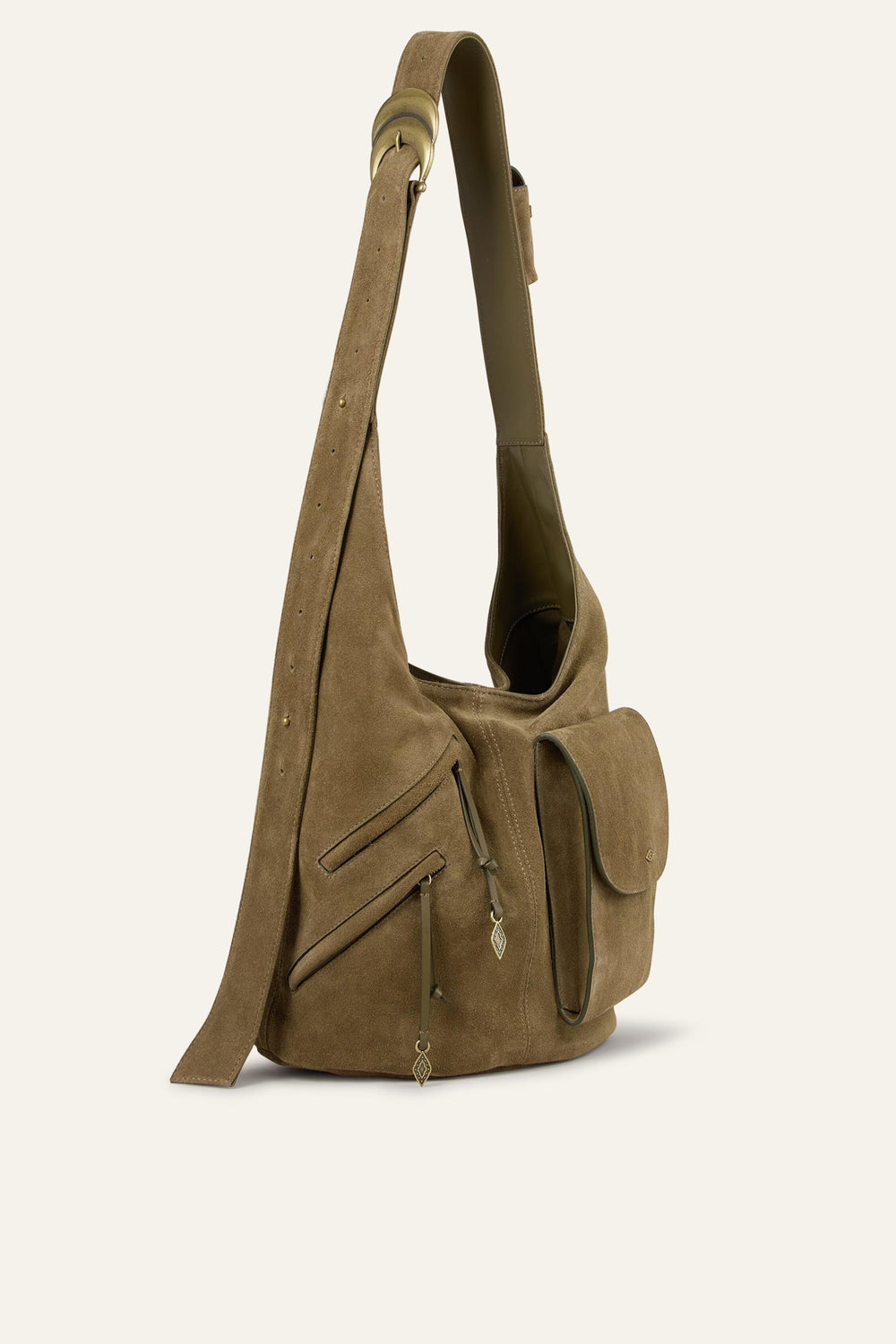 Multi-Pocket Bucket Bag Youyou Green