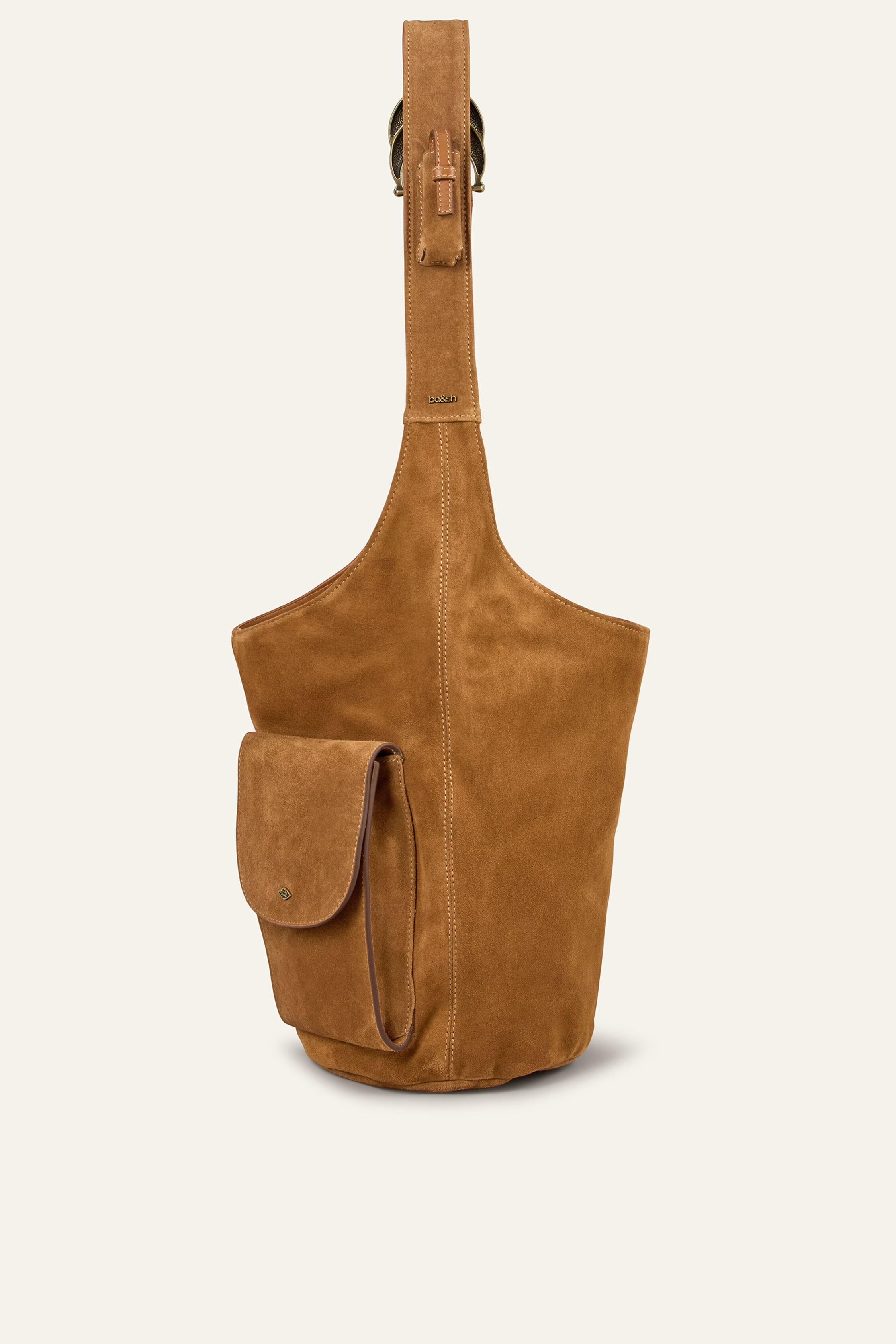 Multi-Pocket Bucket Bag Youyou Brown