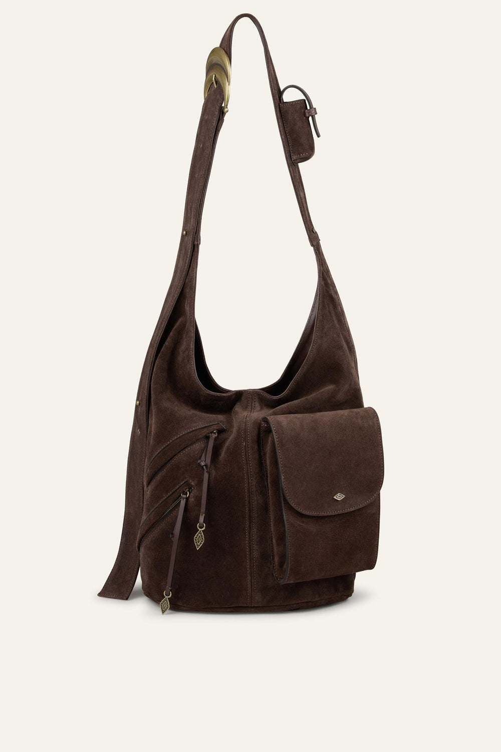 Multi-Pocket Bucket Bag Youyou Brown