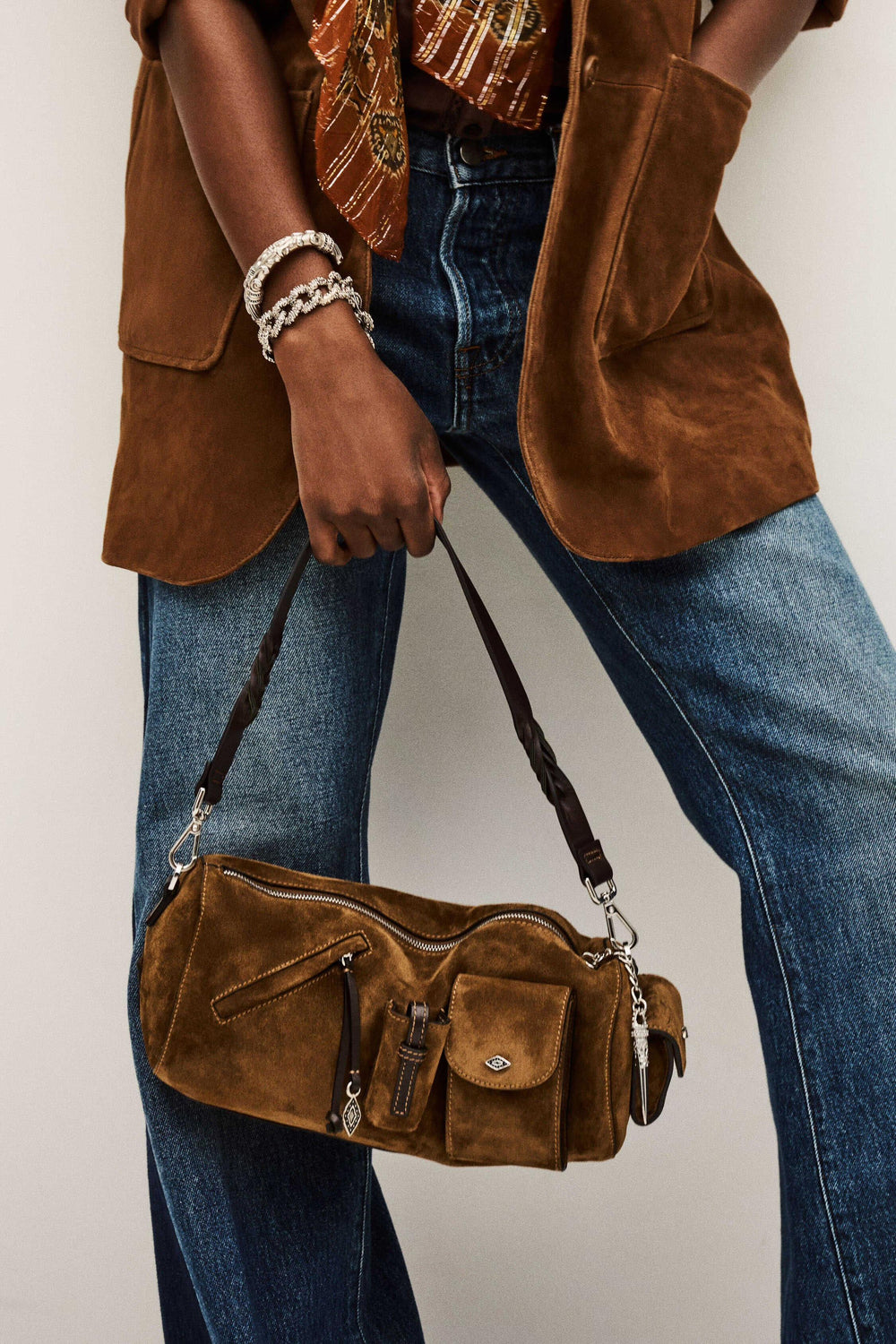 Multi-Pocket Bag Beni Brown