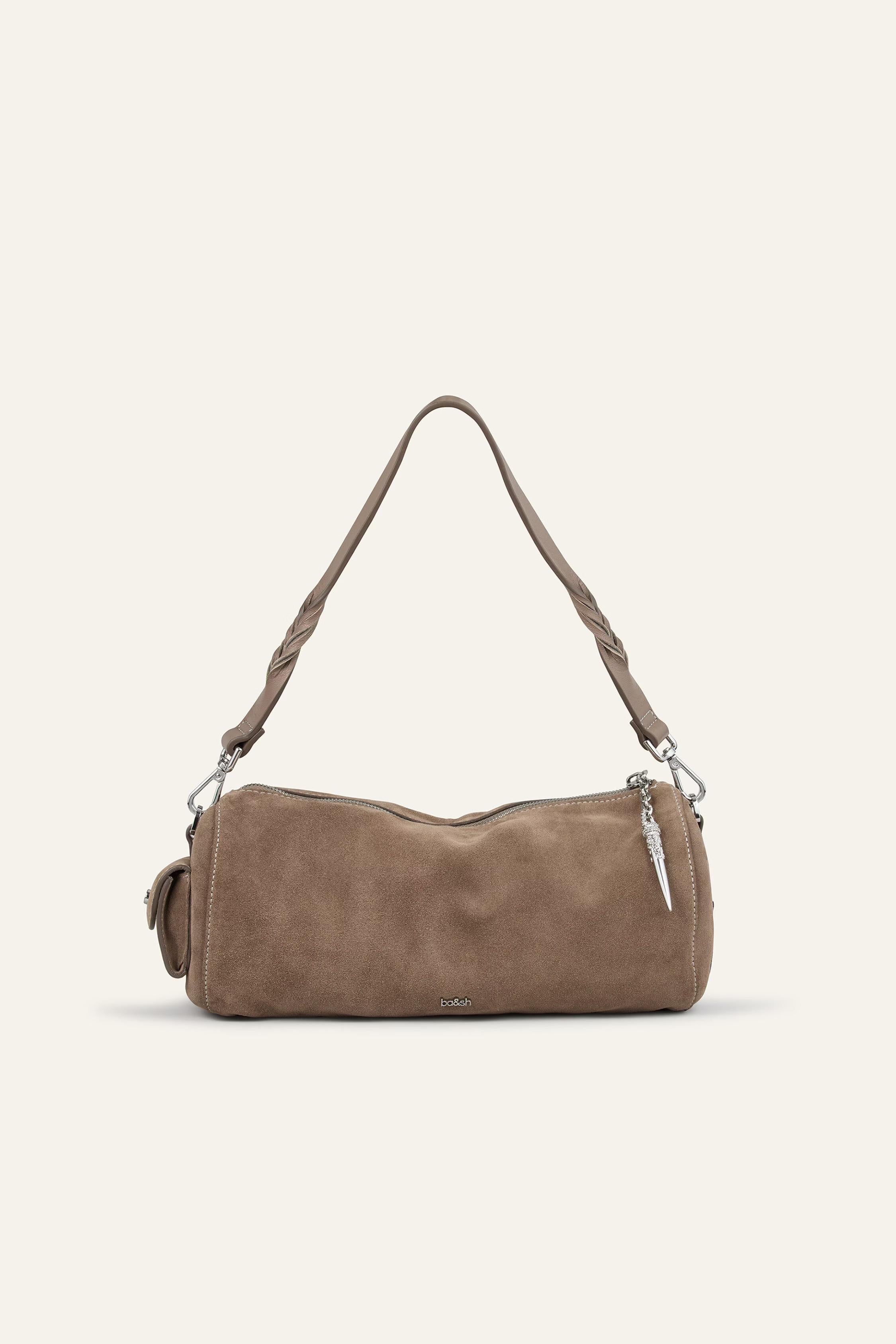 Suede Baguette Bag Beni Gray