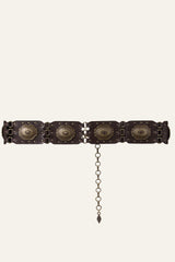 Western Leather Belt Besty Brown