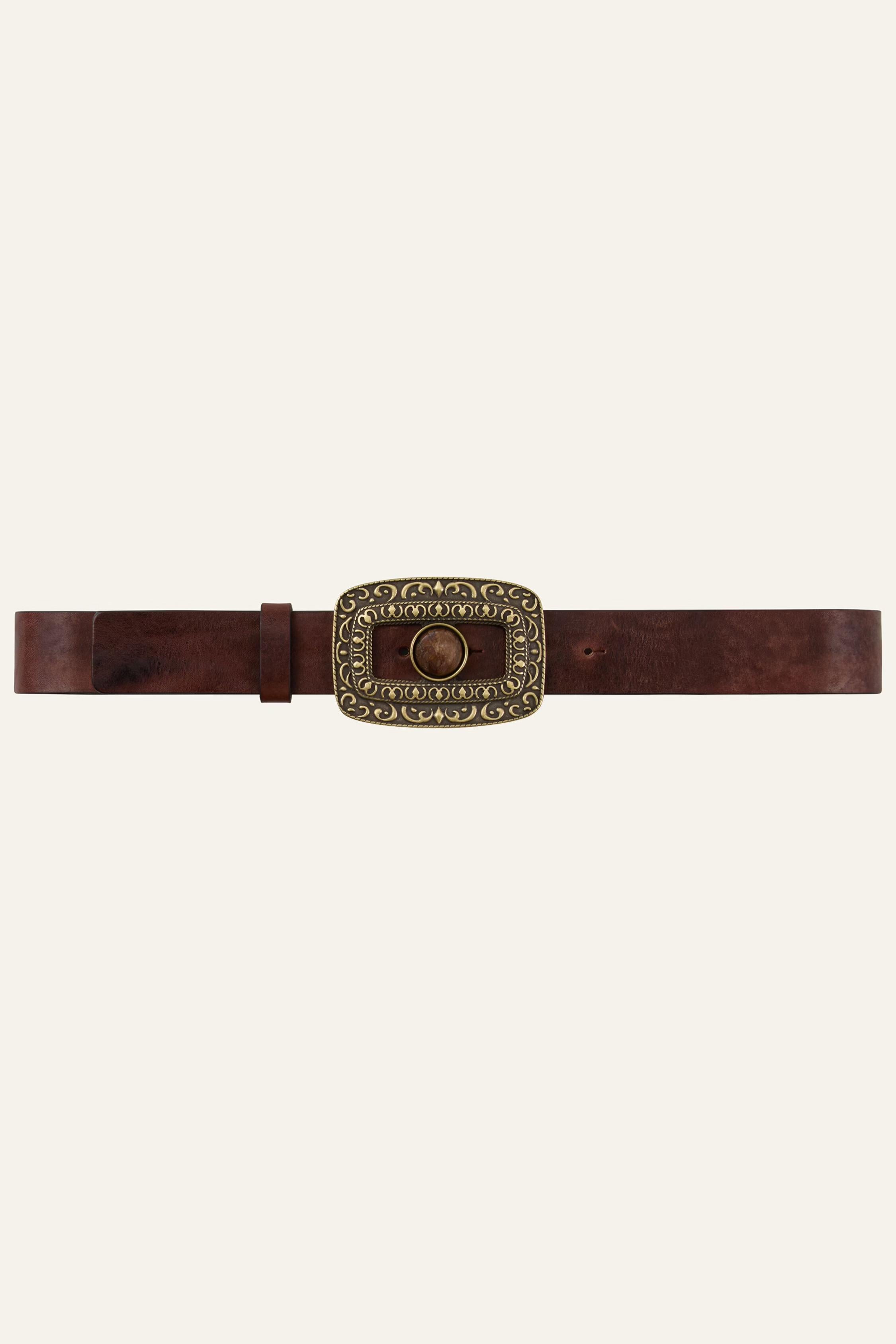 Leather Belt Boni Brown