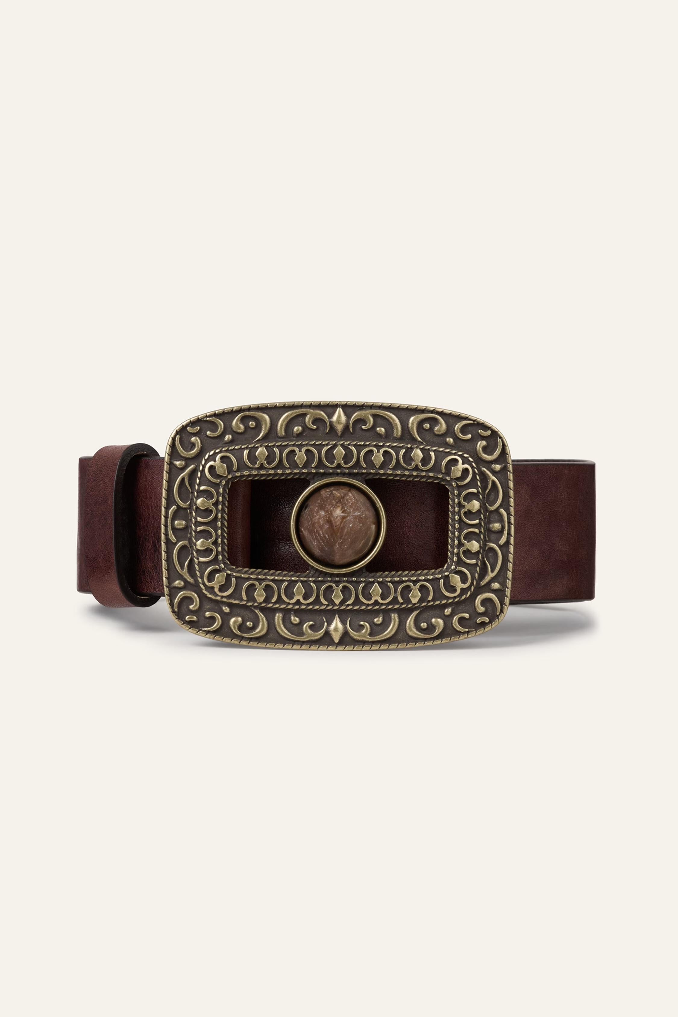 Leather Belt Boni Brown