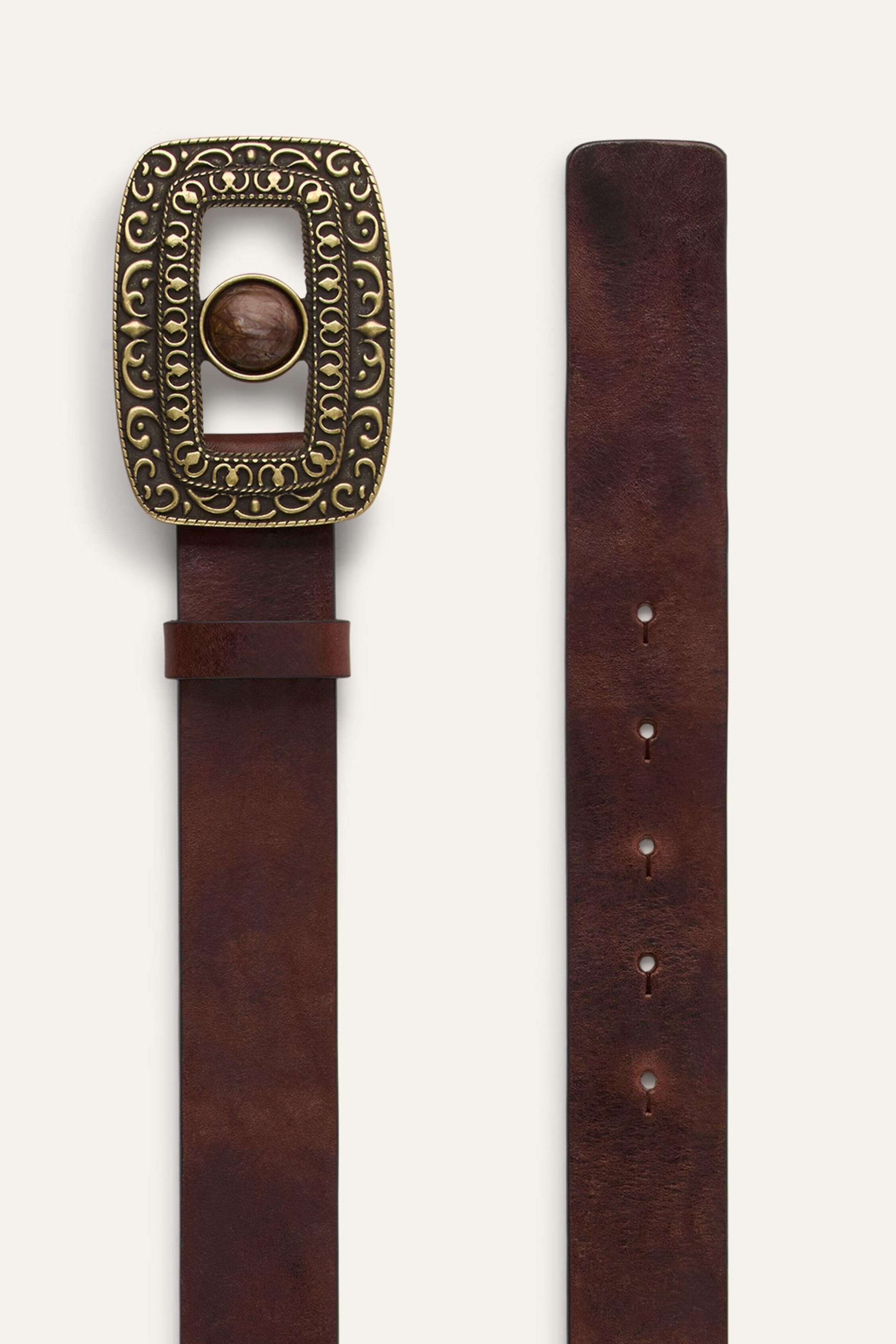 Leather Belt Boni Brown