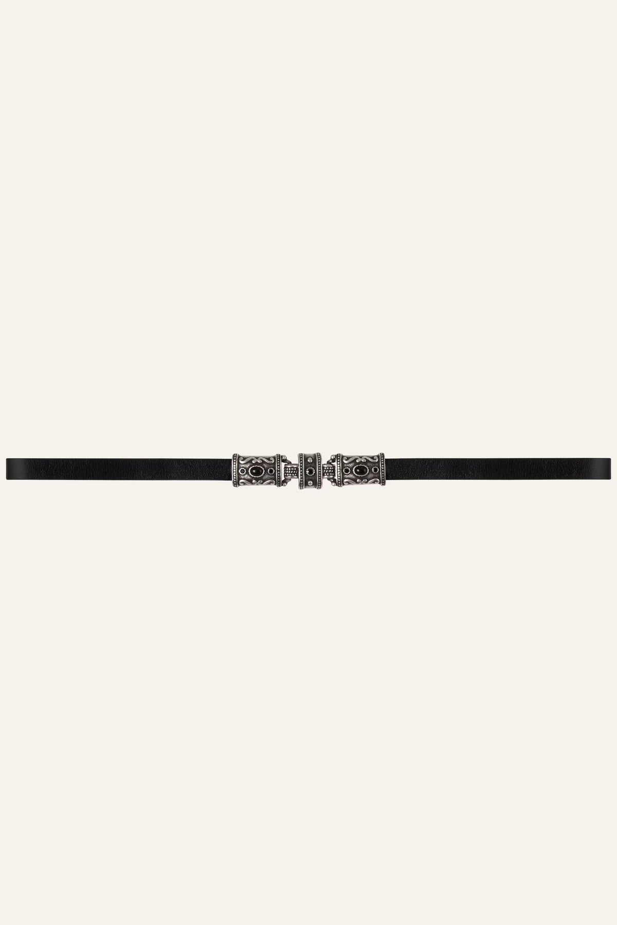 Leather Belt Bara Black