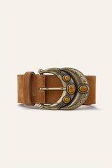Wide Belt Bolbi Brown