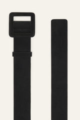 Suede Square Buckle Belt Betty Black