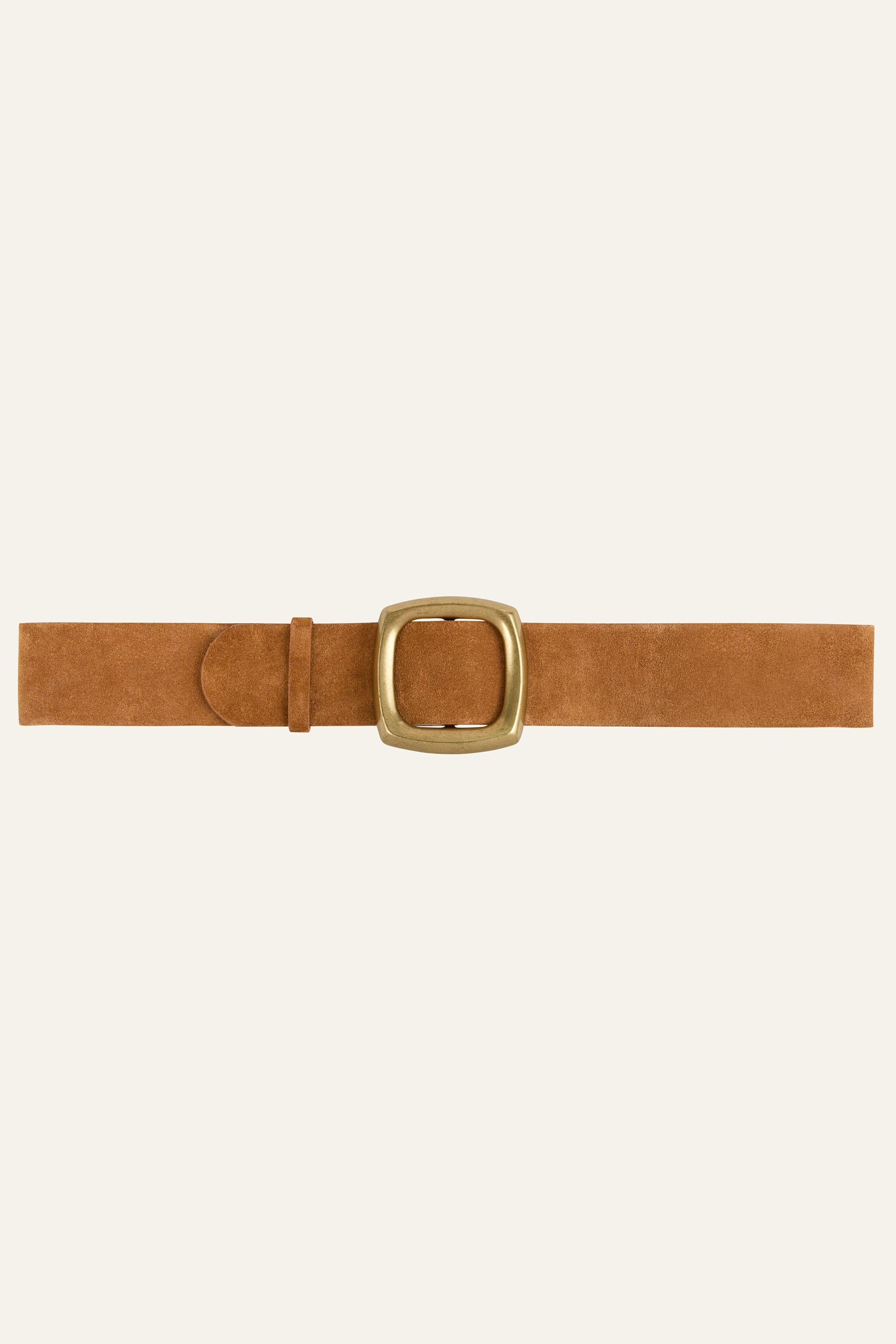 Wide Belt Bianca Brown