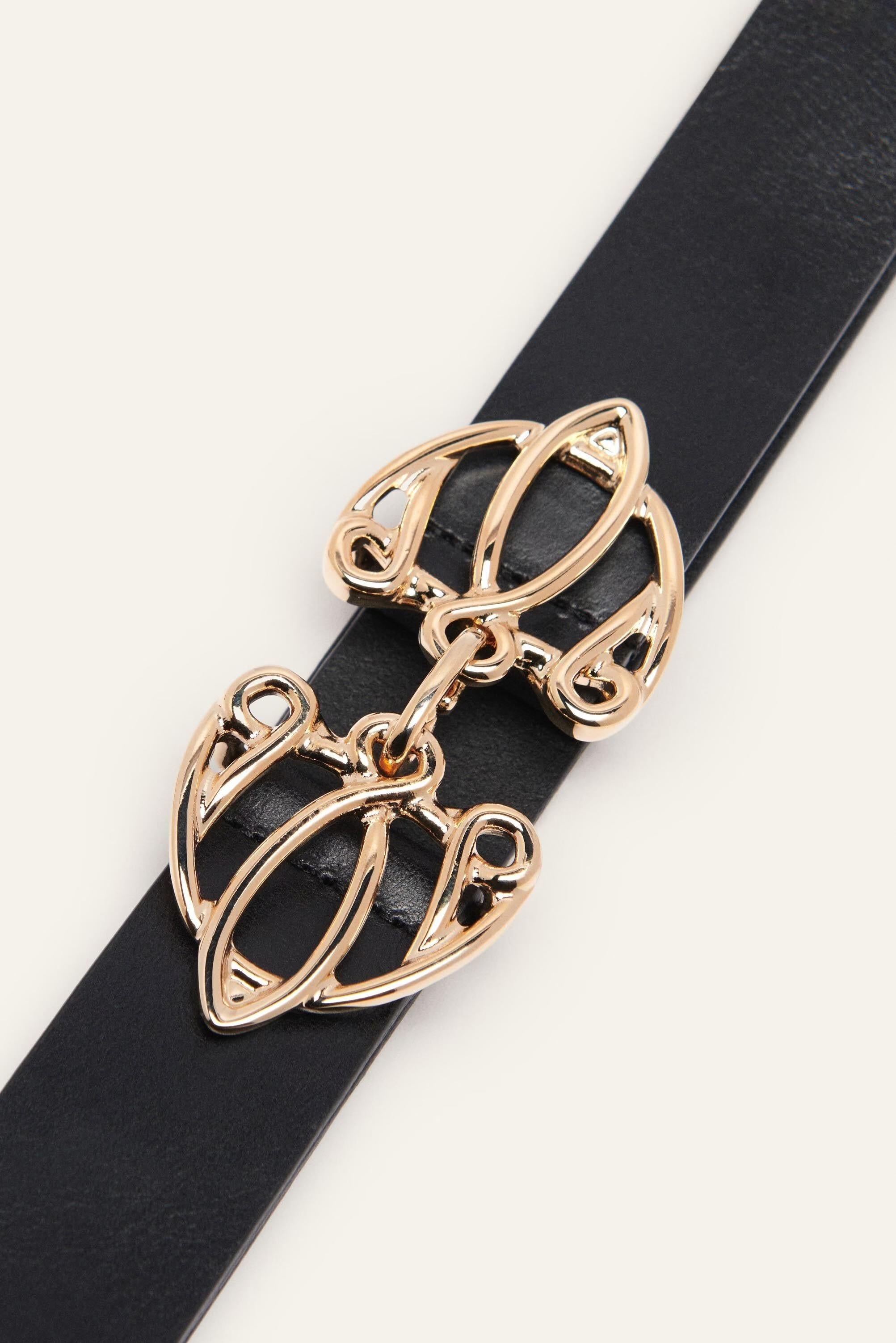 Belt With Finely Crafted Buckle Bilissi Black