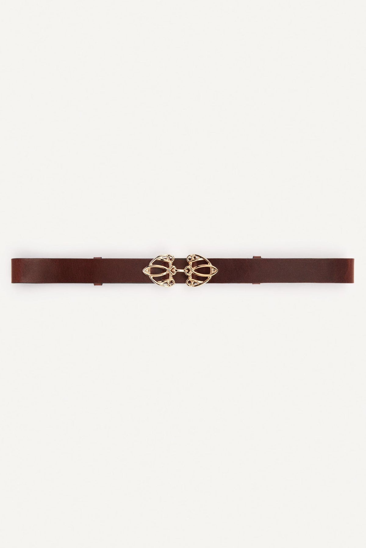 Belt With Finely Crafted Buckle Bilissi Brown