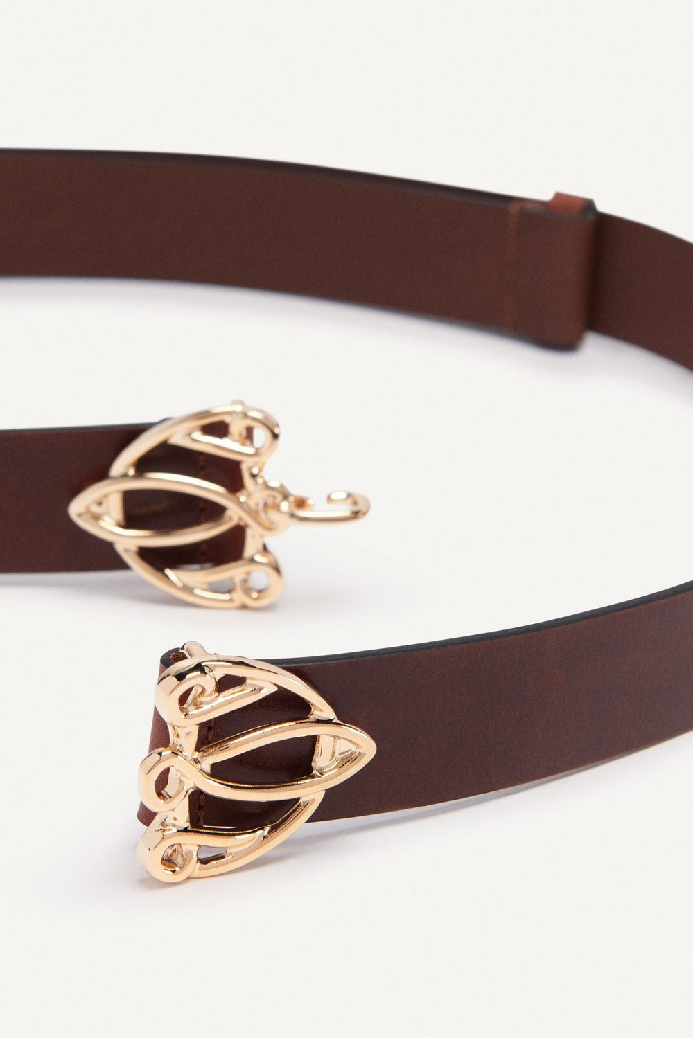 Belt With Finely Crafted Buckle Bilissi Brown
