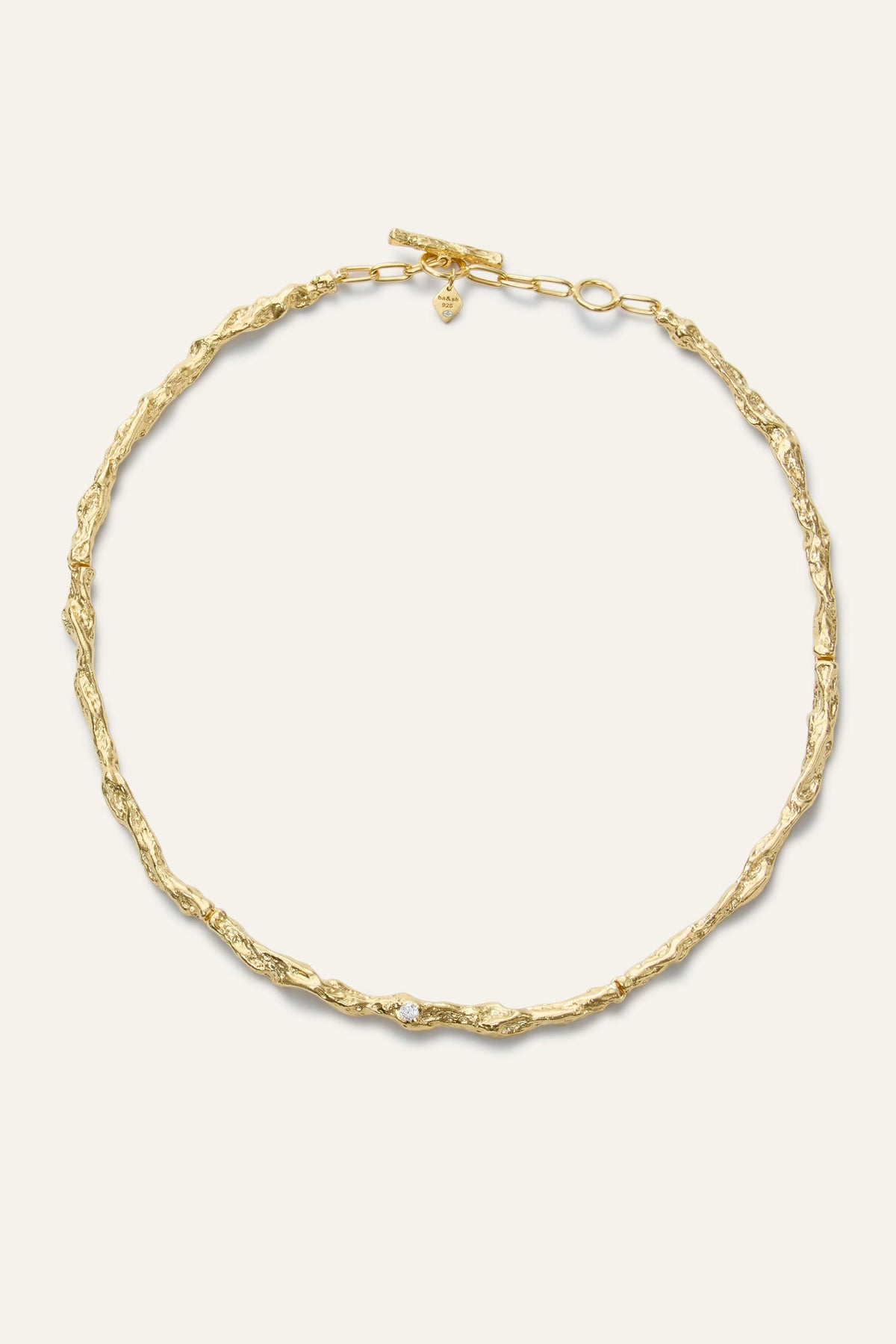 Zircon Chain Necklace Wendy Gold