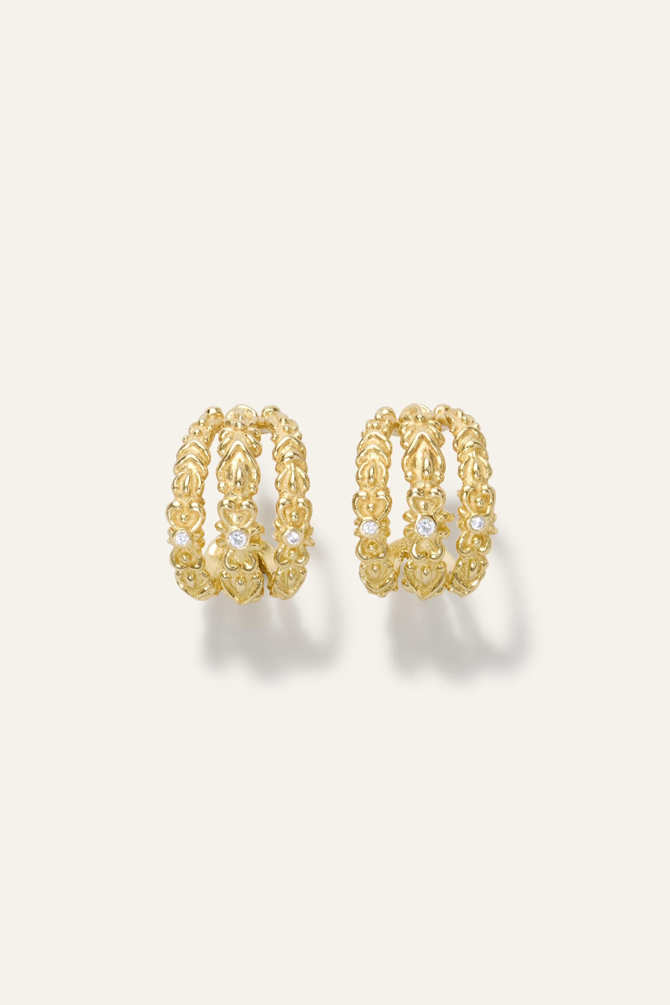 Zircon Earrings Perrine Gold
