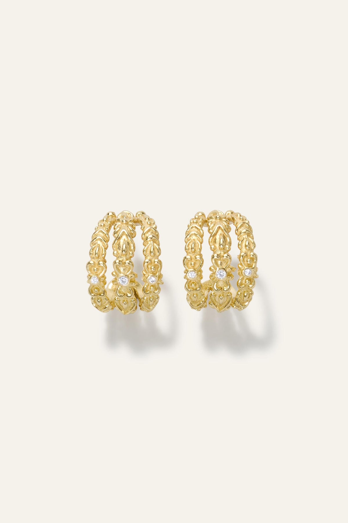 Zircon Earrings Perrine Gold