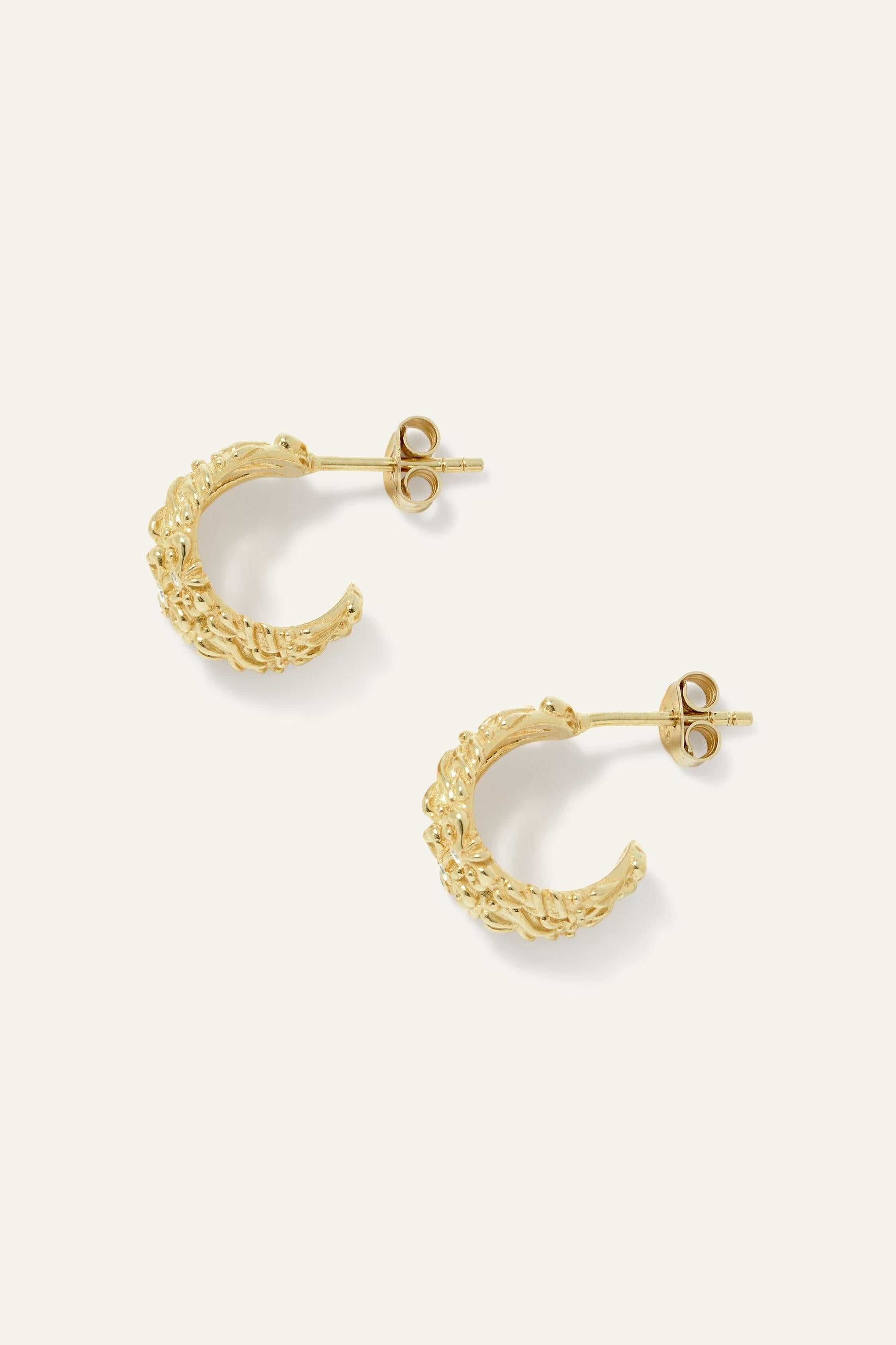 Zircon Earrings Perrine Gold