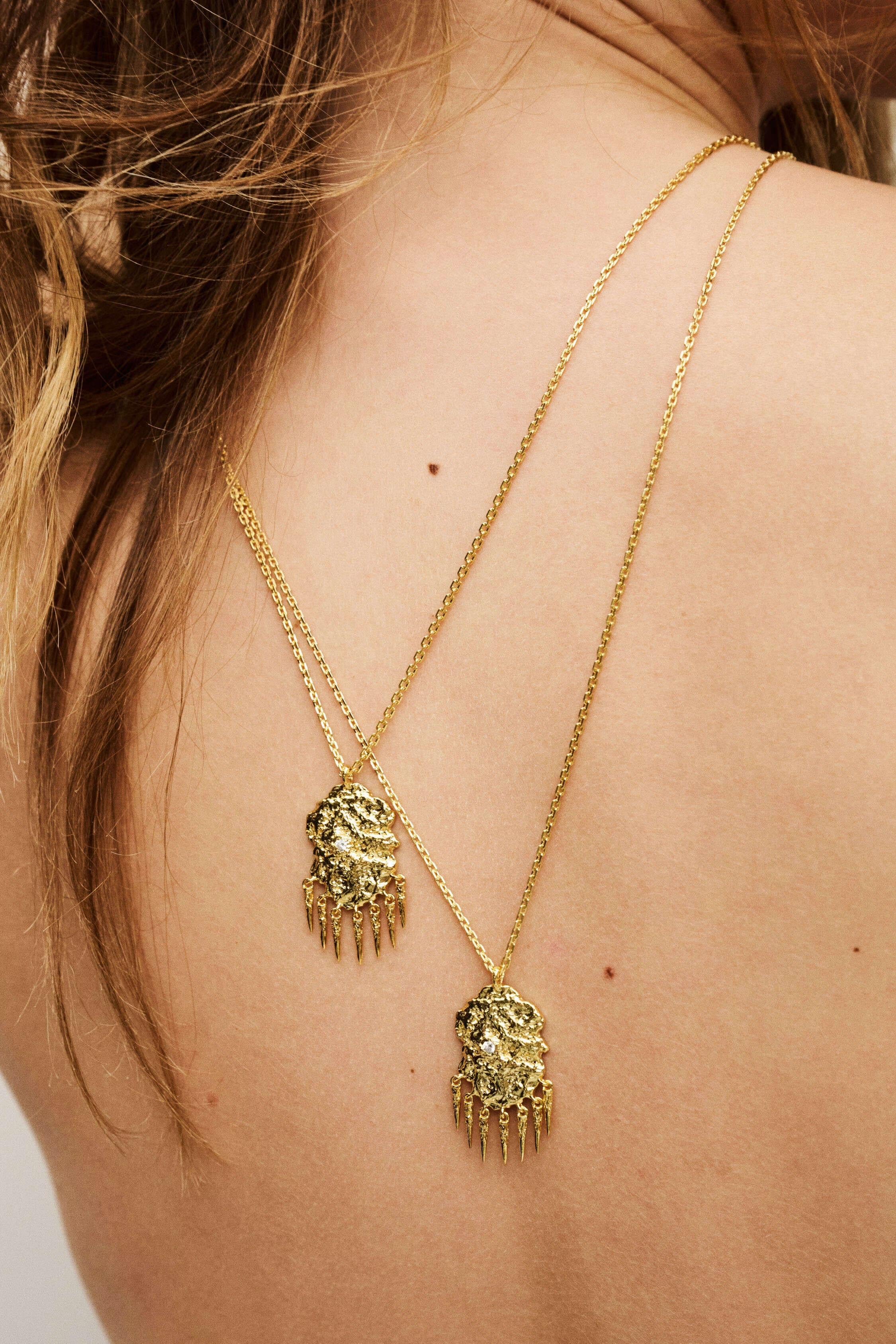 Zircon Pendant Necklace Anouchka Gold