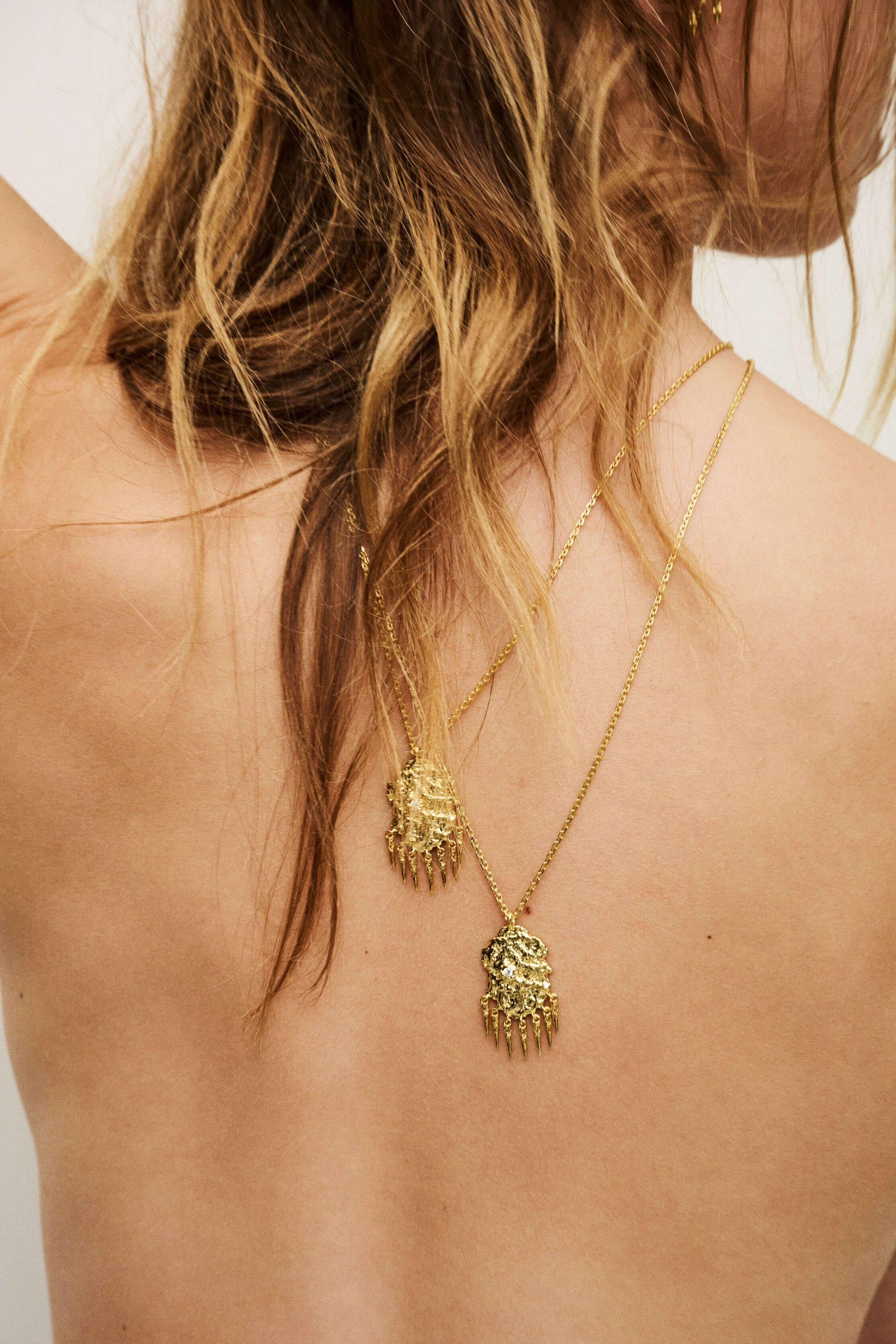 Zircon Pendant Necklace Anouchka Gold