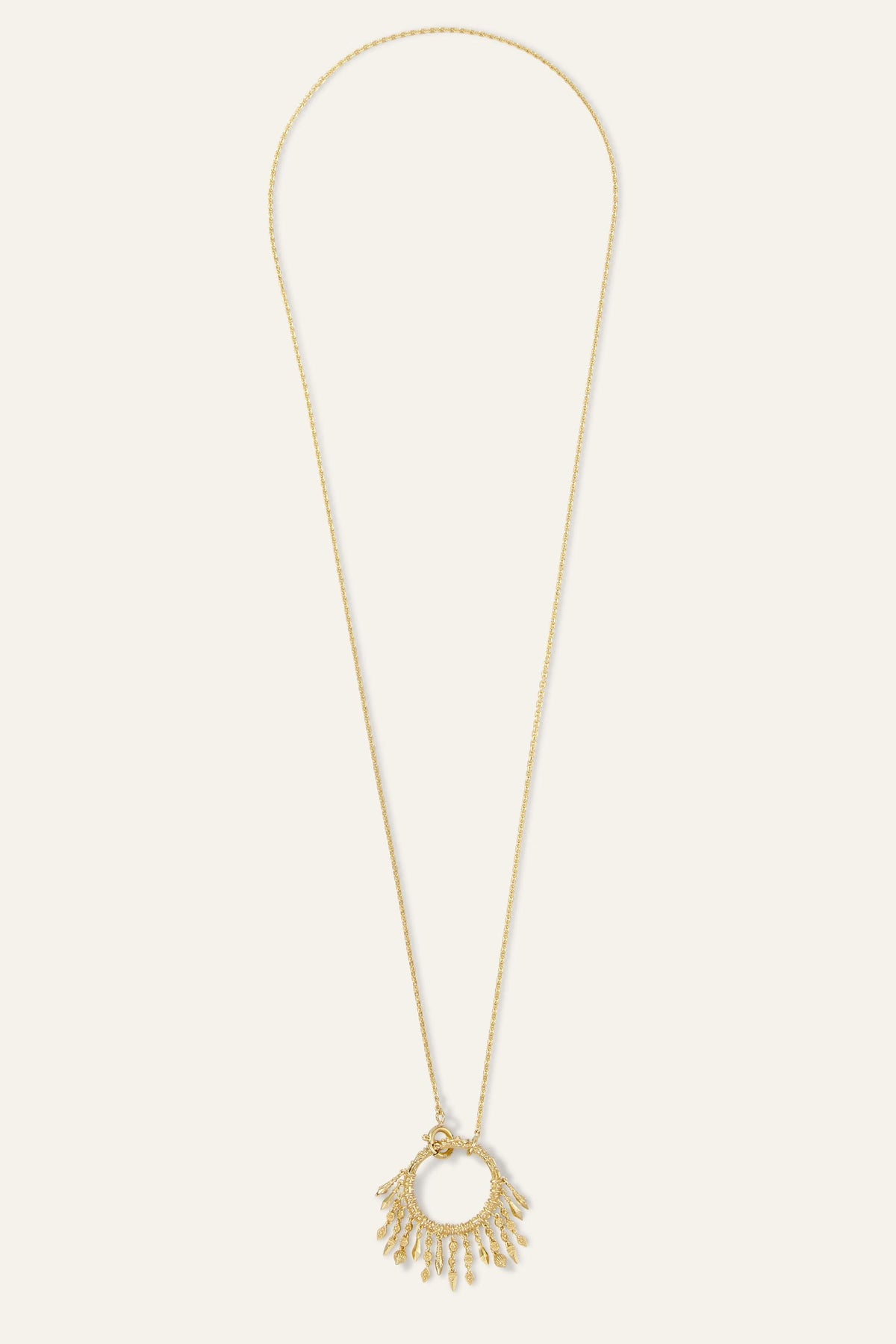Long Ring Necklace Lina Gold