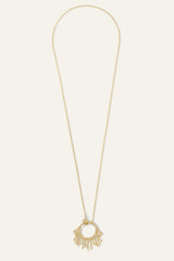 Long Ring Necklace Lina Gold