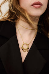Long Ring Necklace Lina Gold
