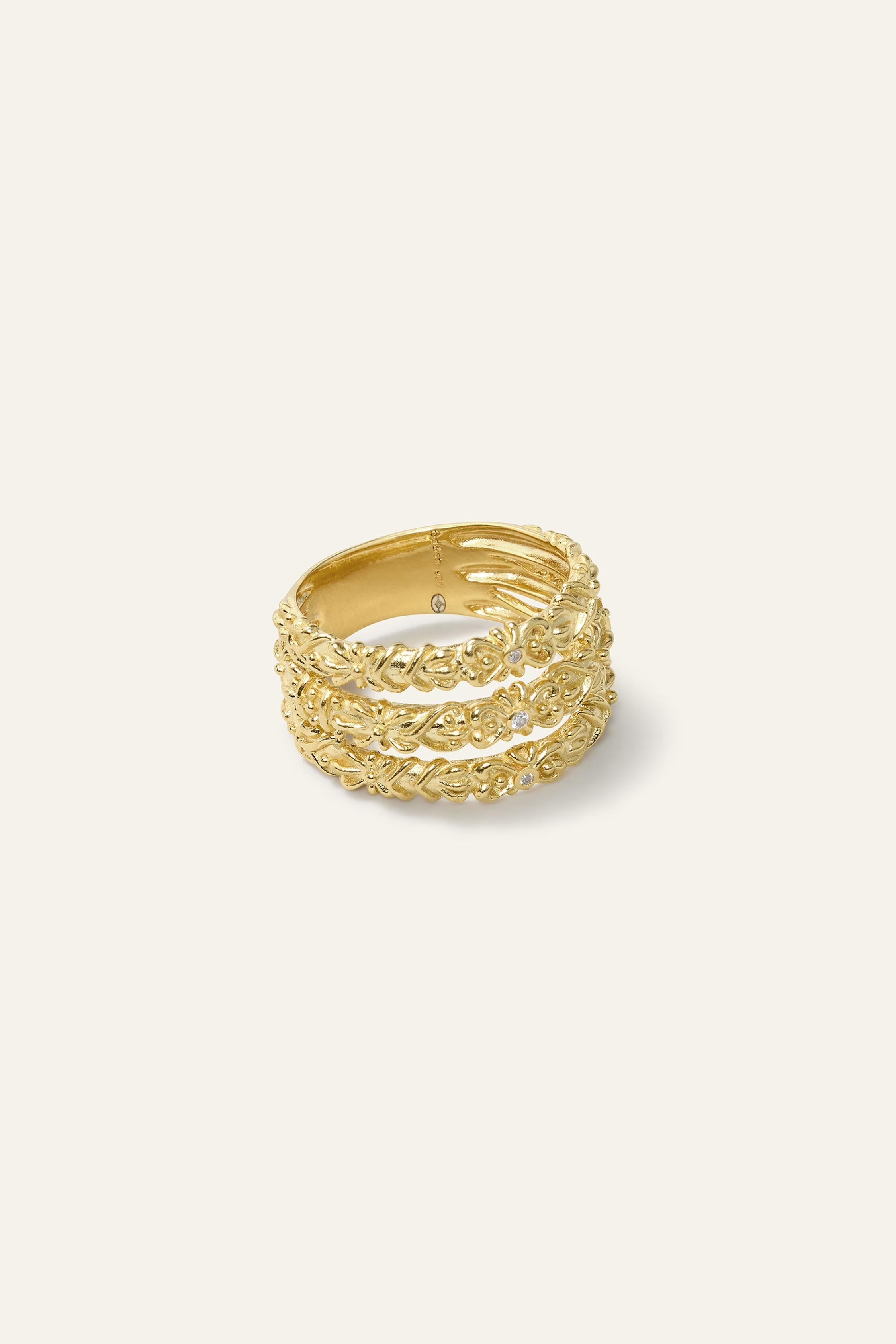 Zircon Ring Prince Gold