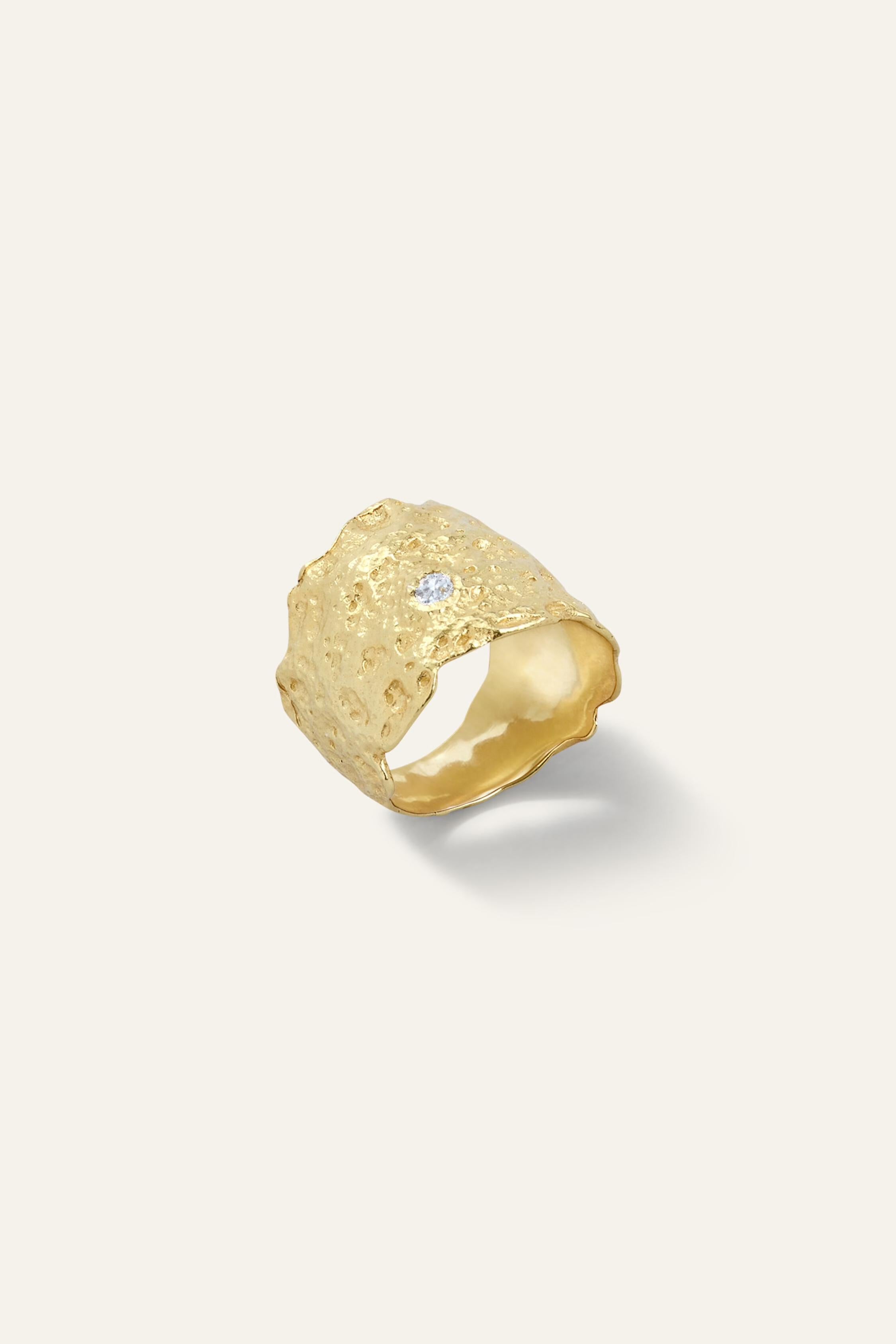 Zircon Ring Anae Gold