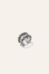 Silver Ear Cuff Prune Gray