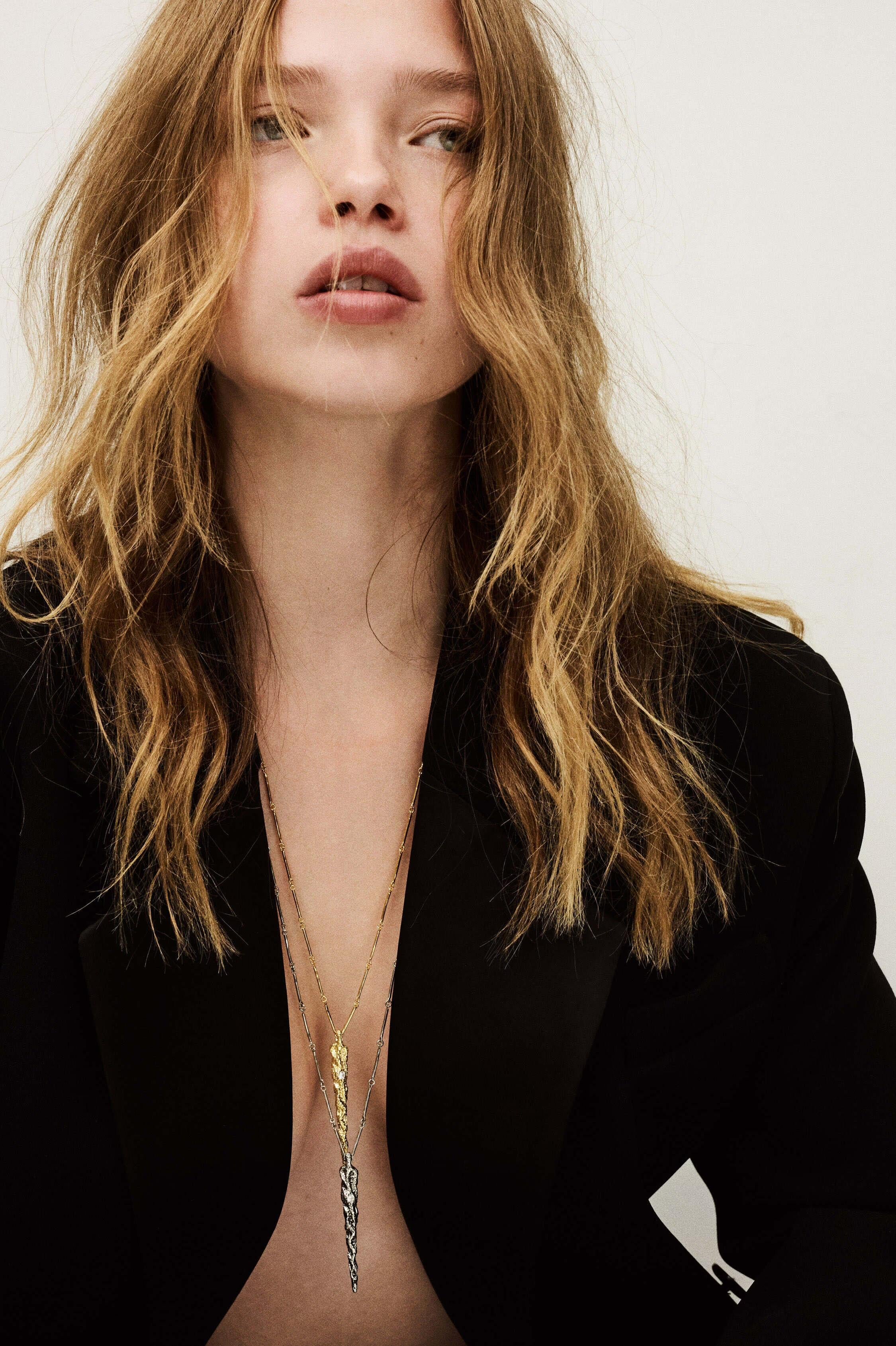 Long Zircon Necklace Angela Gray