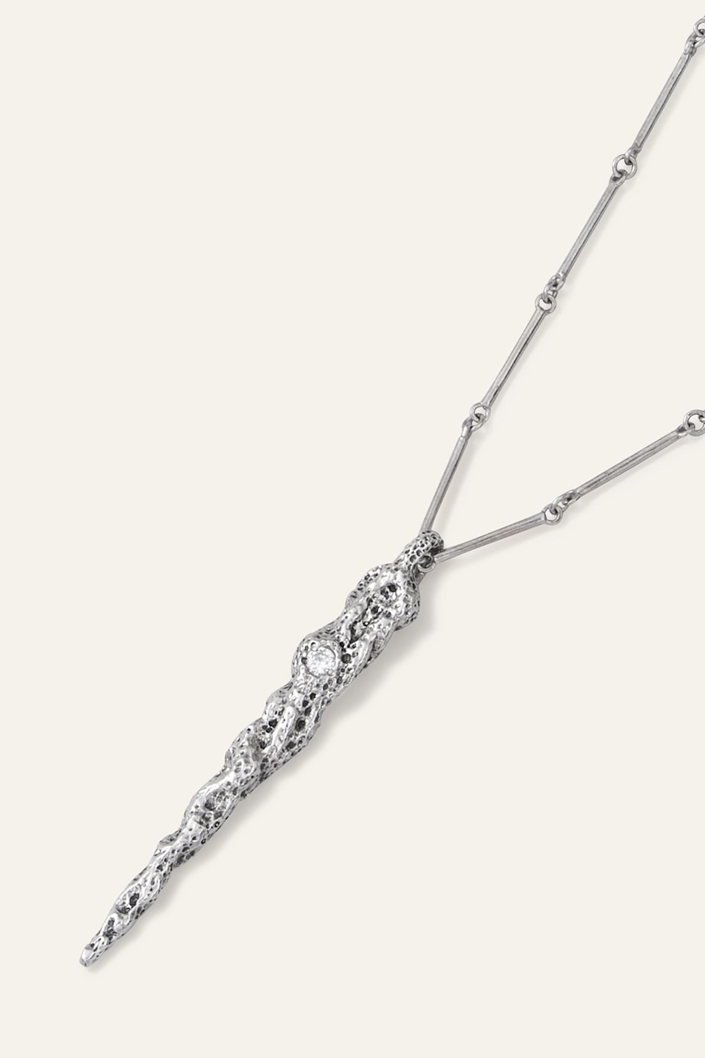 Long Zircon Necklace Angela Gray
