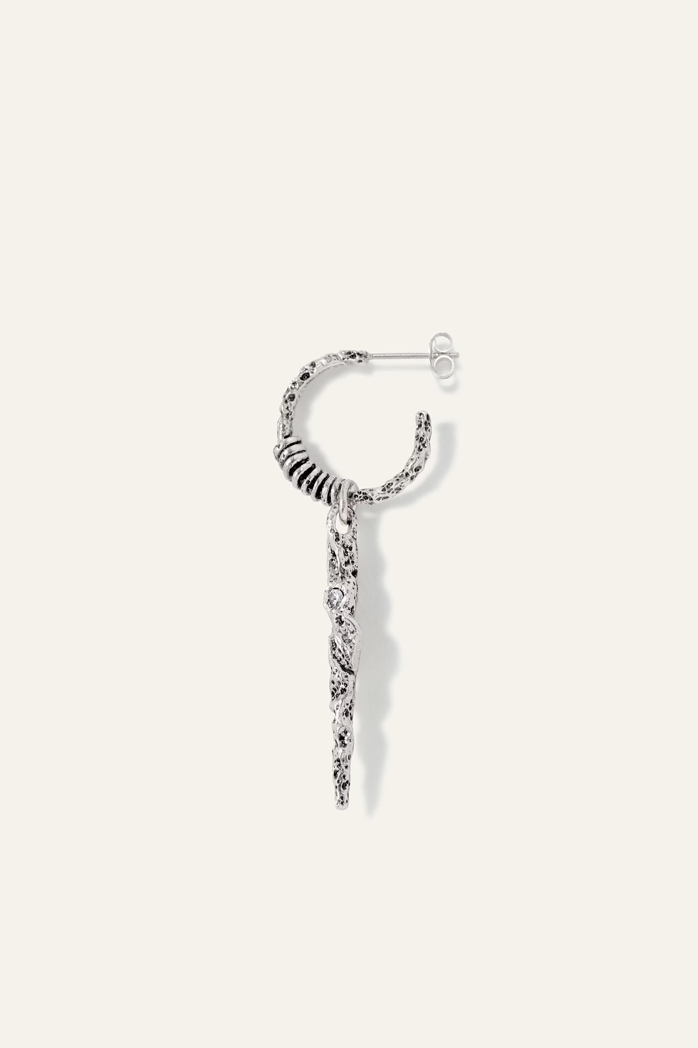Zircon Earring Oudi Gray
