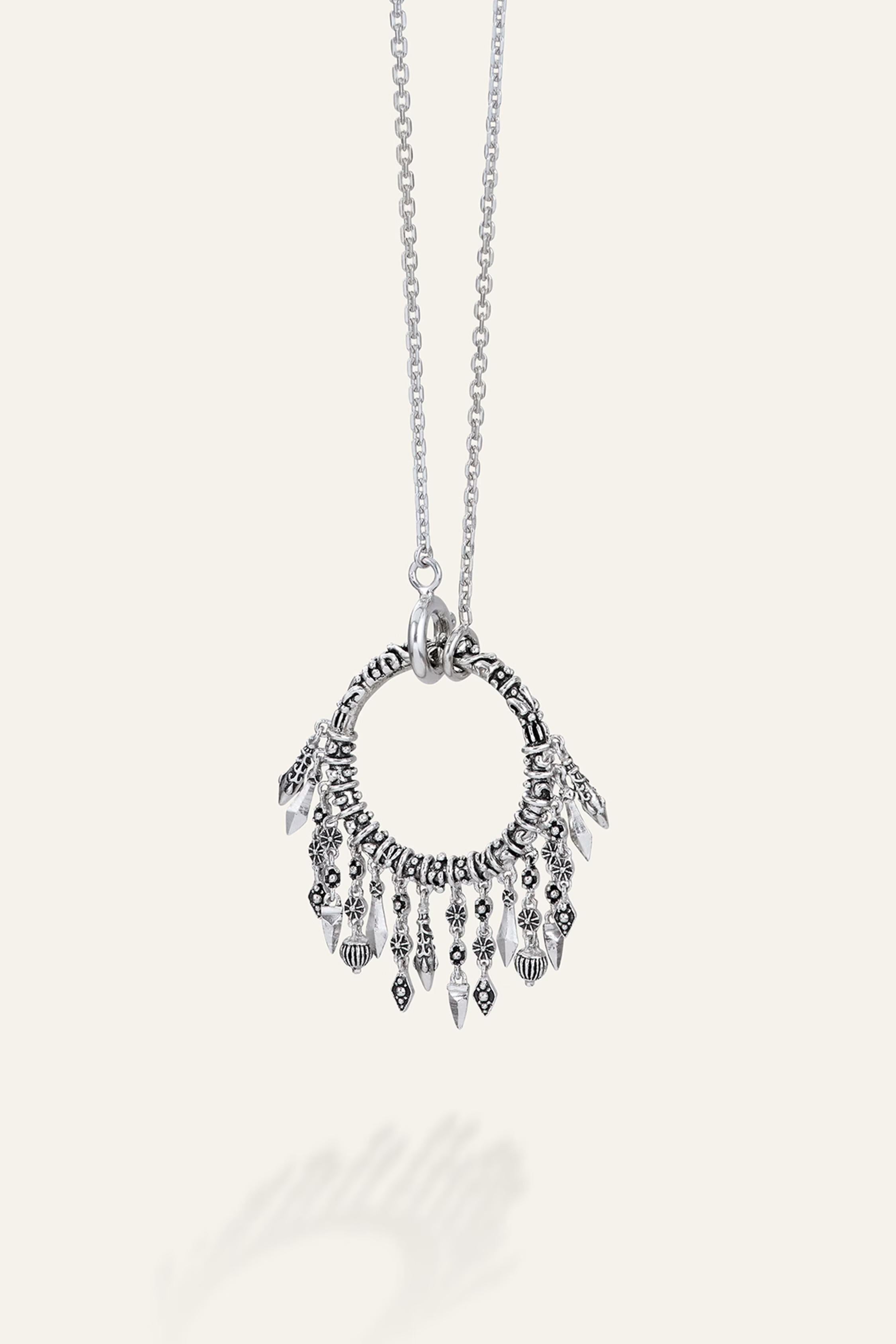 Long Ring Necklace Lina Gray