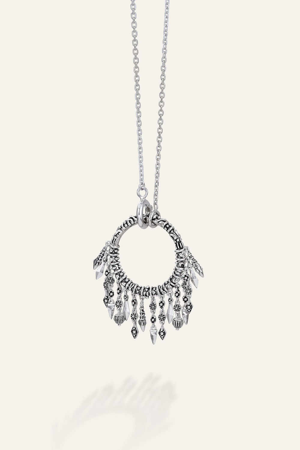 Long Ring Necklace Lina Gray