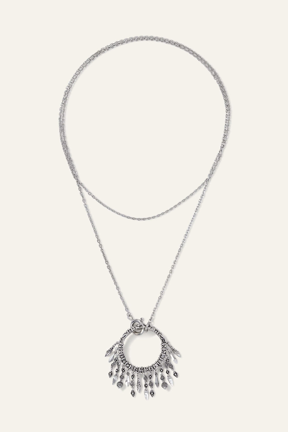 Long Ring Necklace Lina Gray
