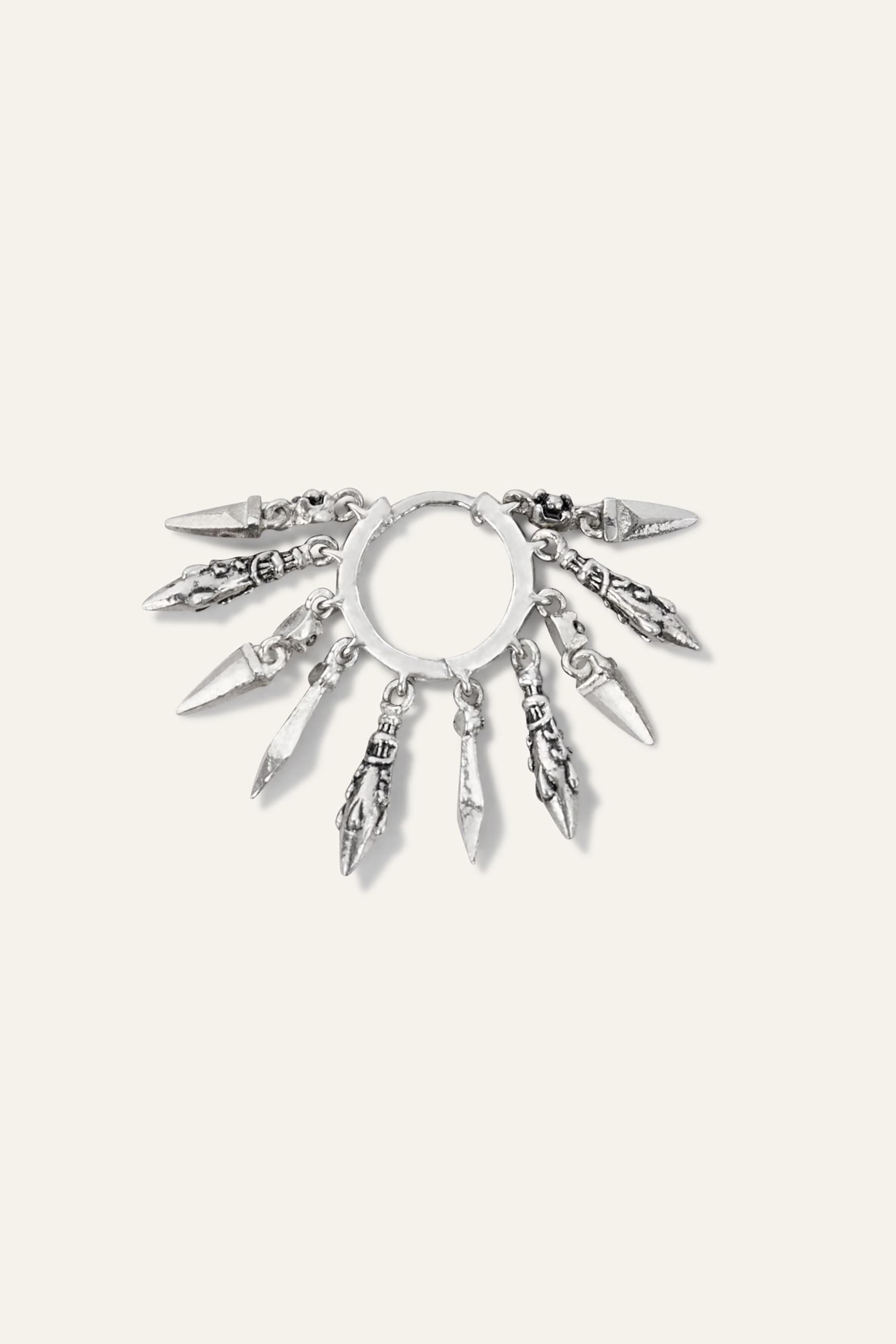 Hoop Earring Mina Gray