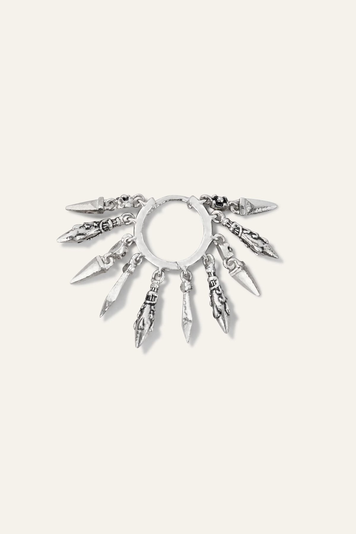 Hoop Earring Mina Gray