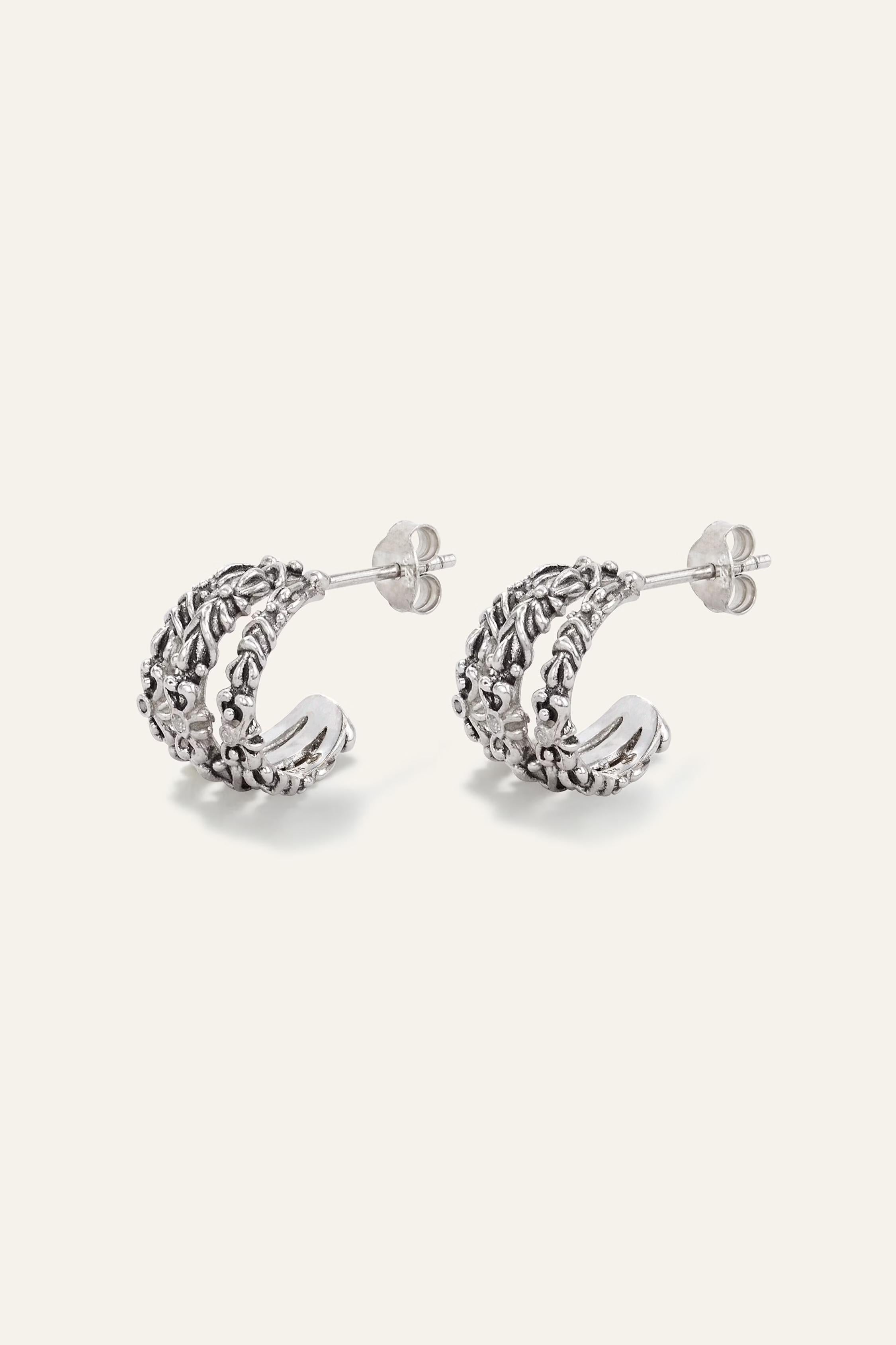 Zircon Earrings Perrine Gray