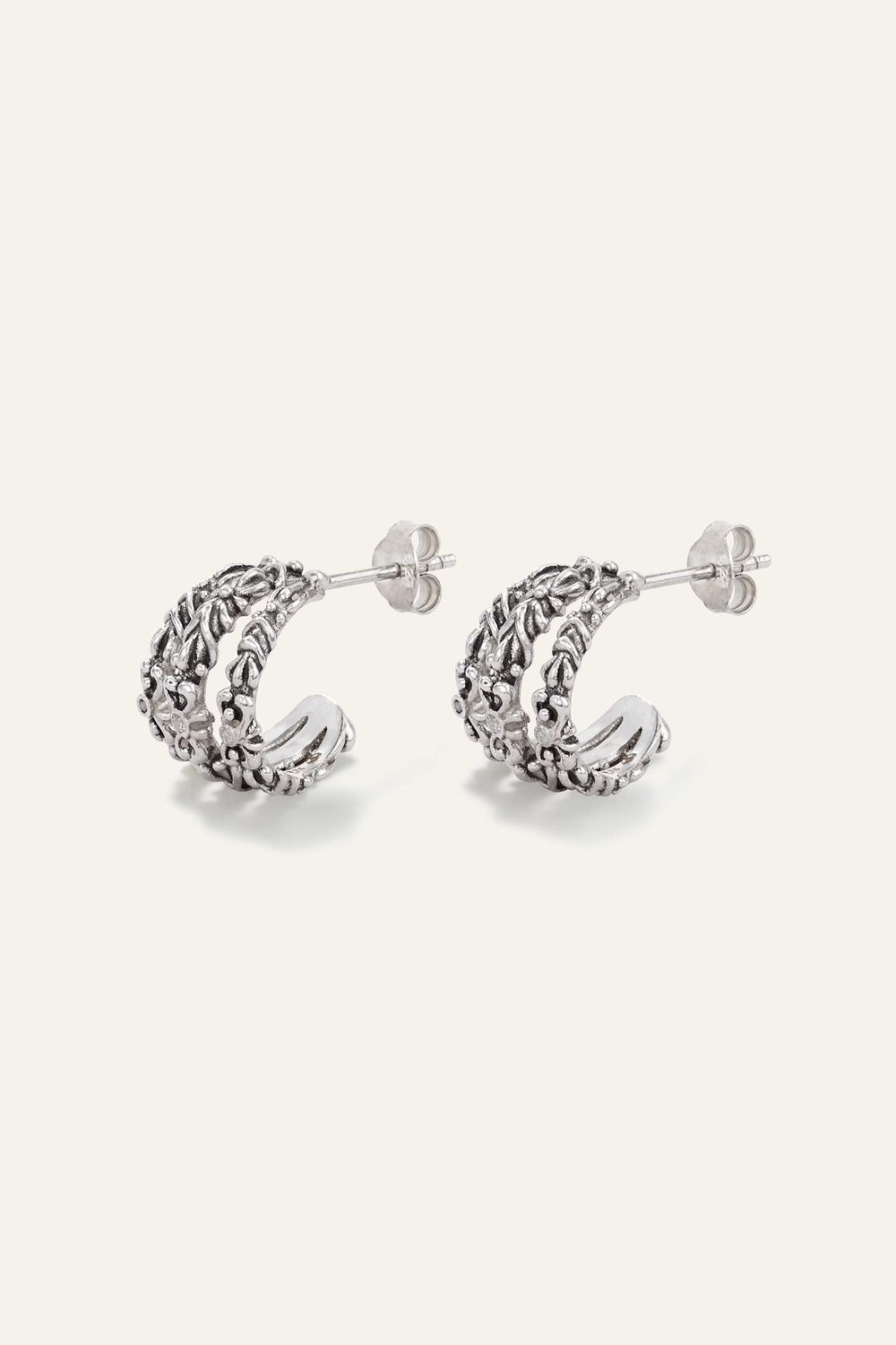 Zircon Earrings Perrine Gray
