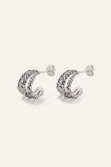Zircon Earrings Perrine Gray