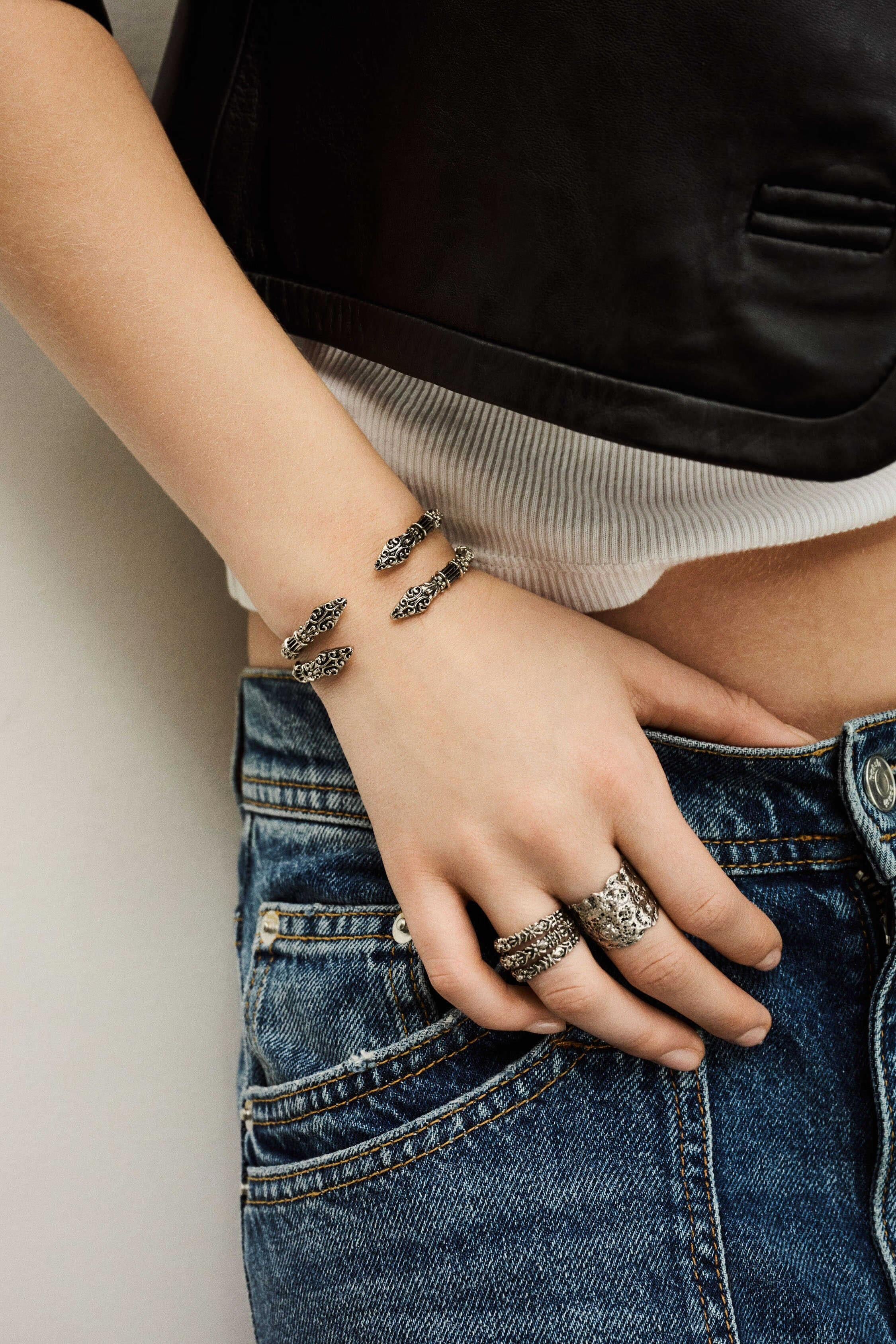 Bangle Bracelet Matty Gray
