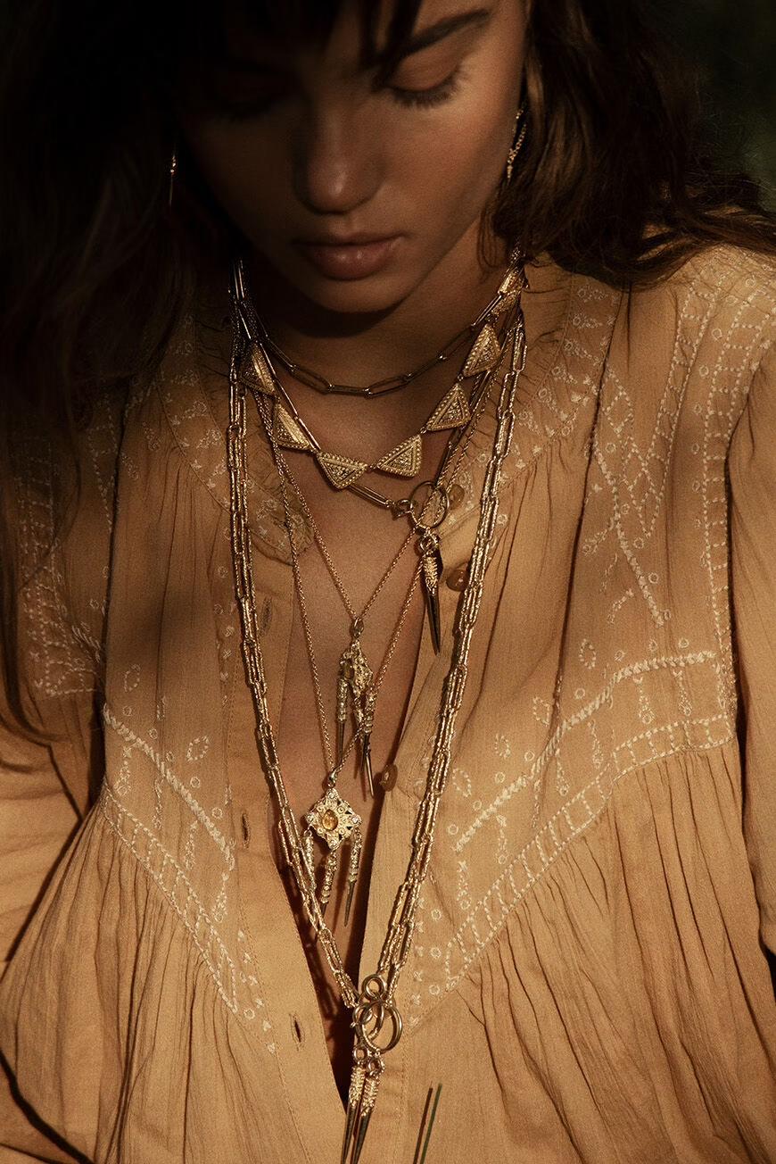 Bohemian Style Necklace Noor Gold