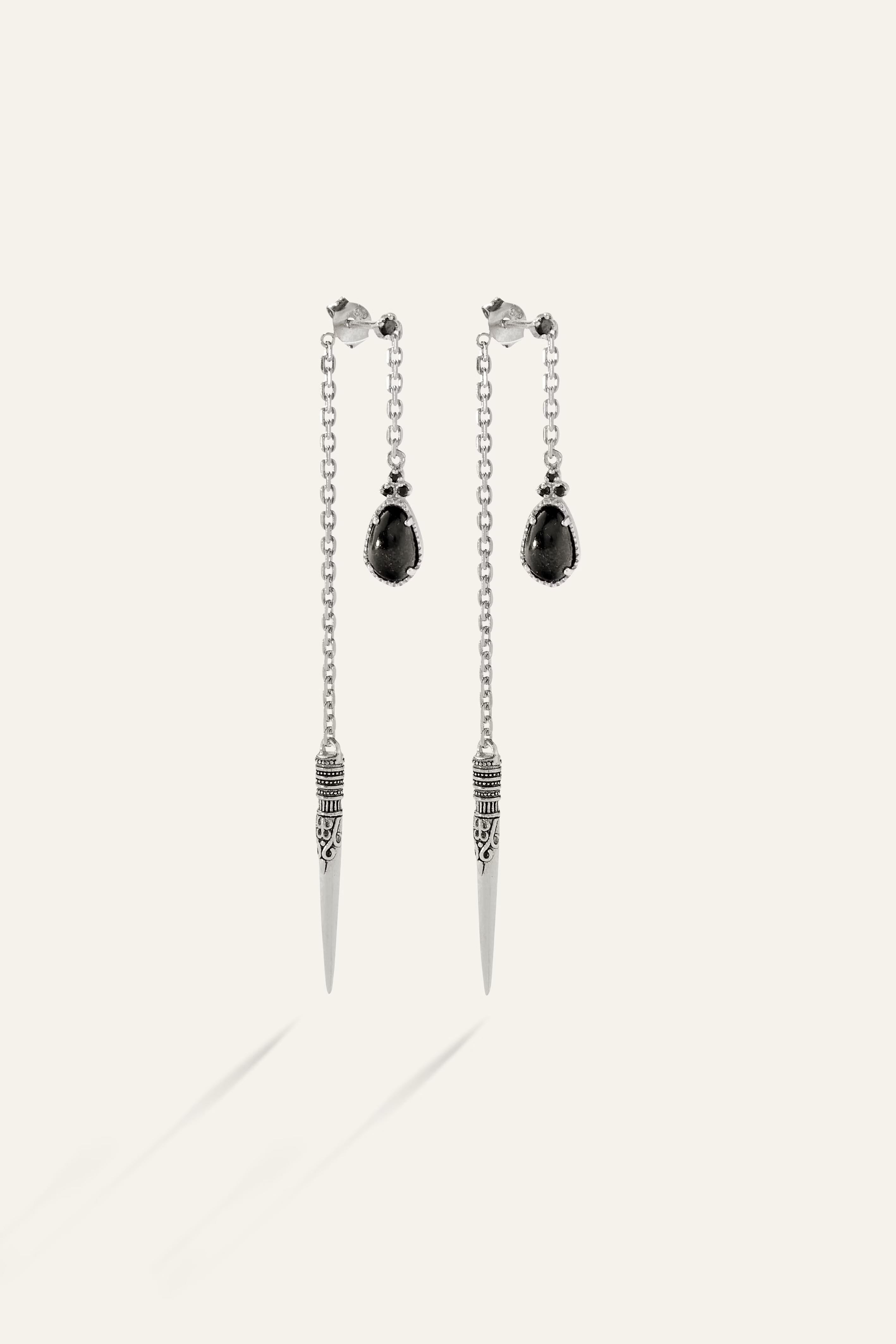 Earrings Oskar Gray