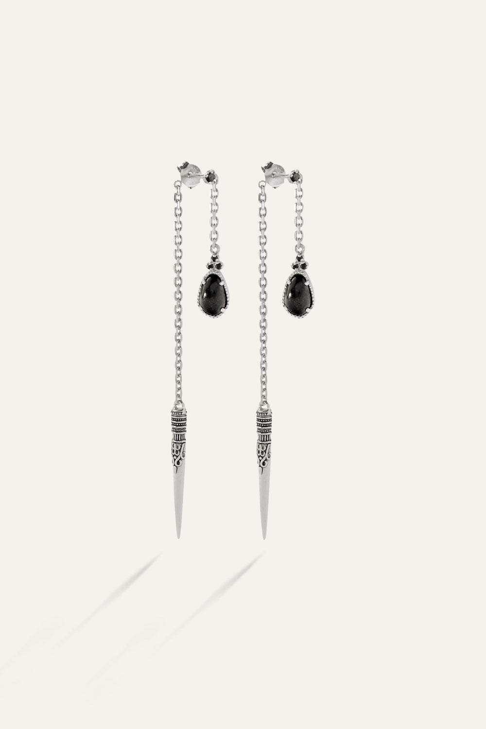 Earrings Oskar Gray