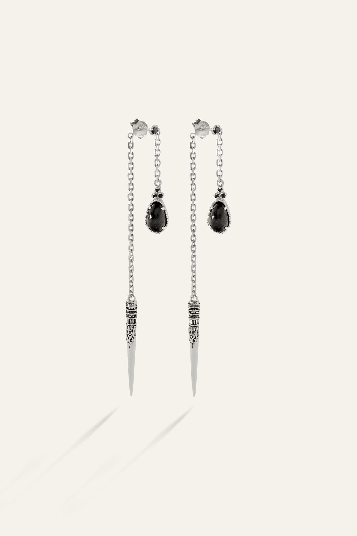 Earrings Oskar Gray
