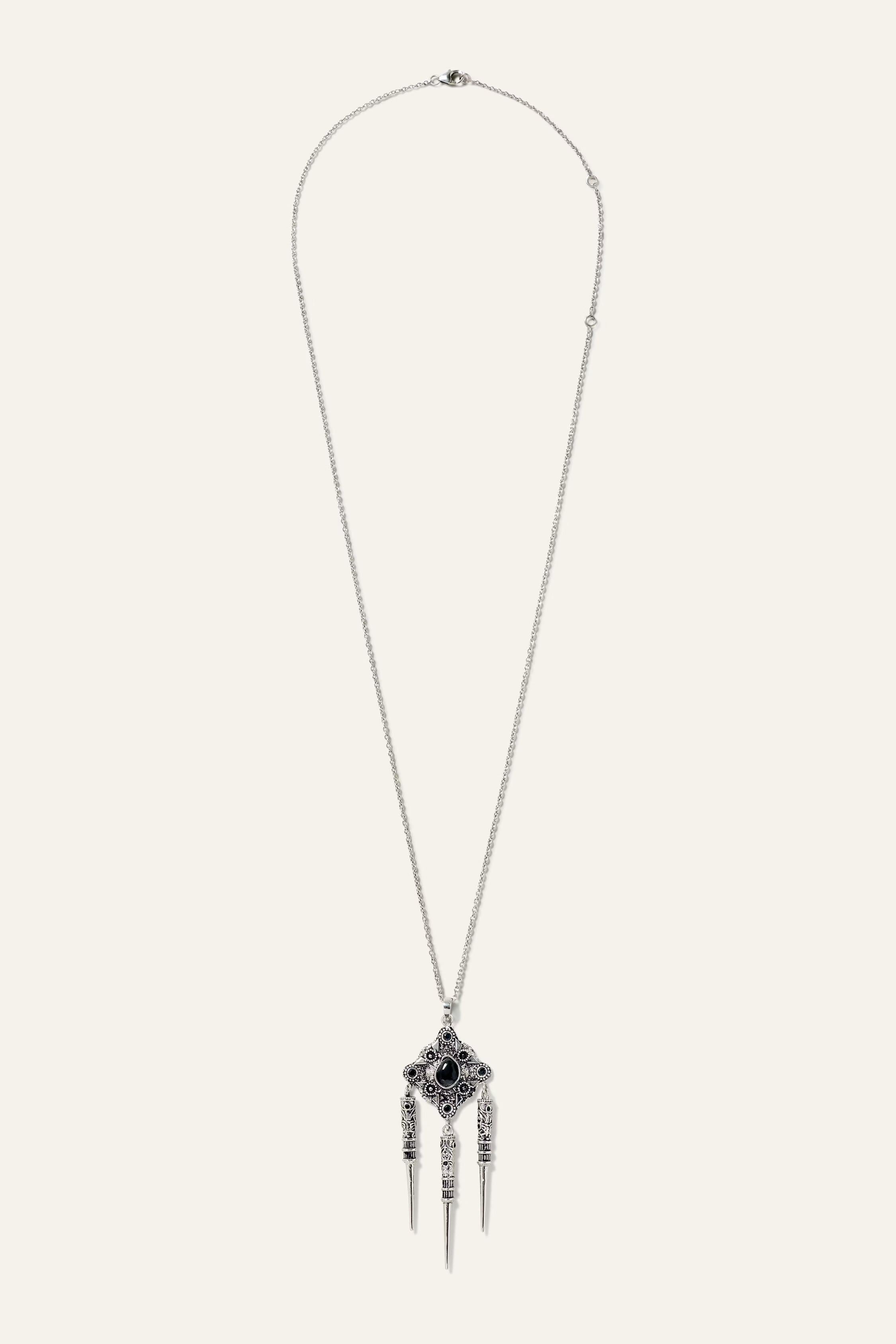 Bohemian Style Necklace Noor Gray